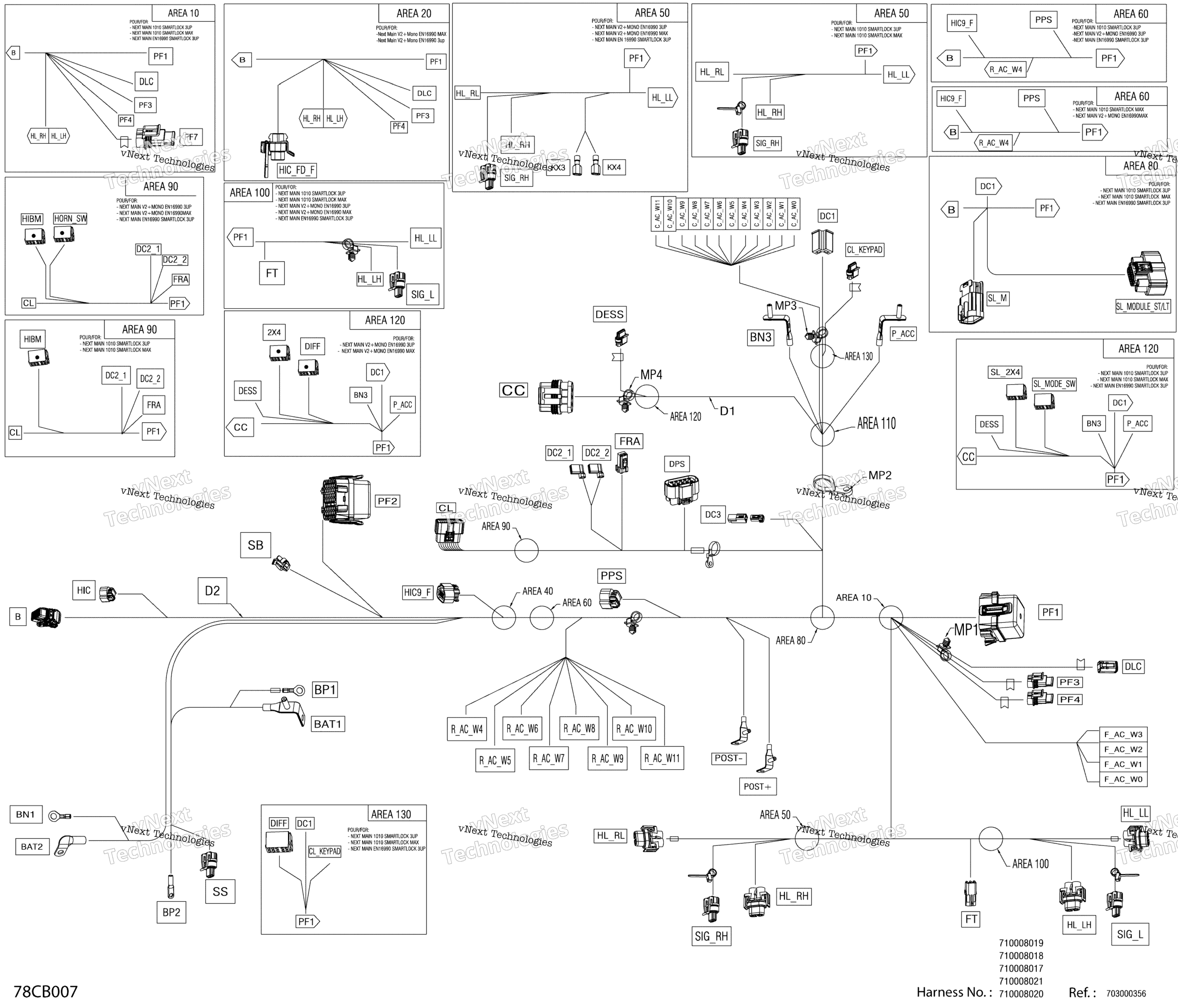 Электрооборудование - Main Harness - 710008019