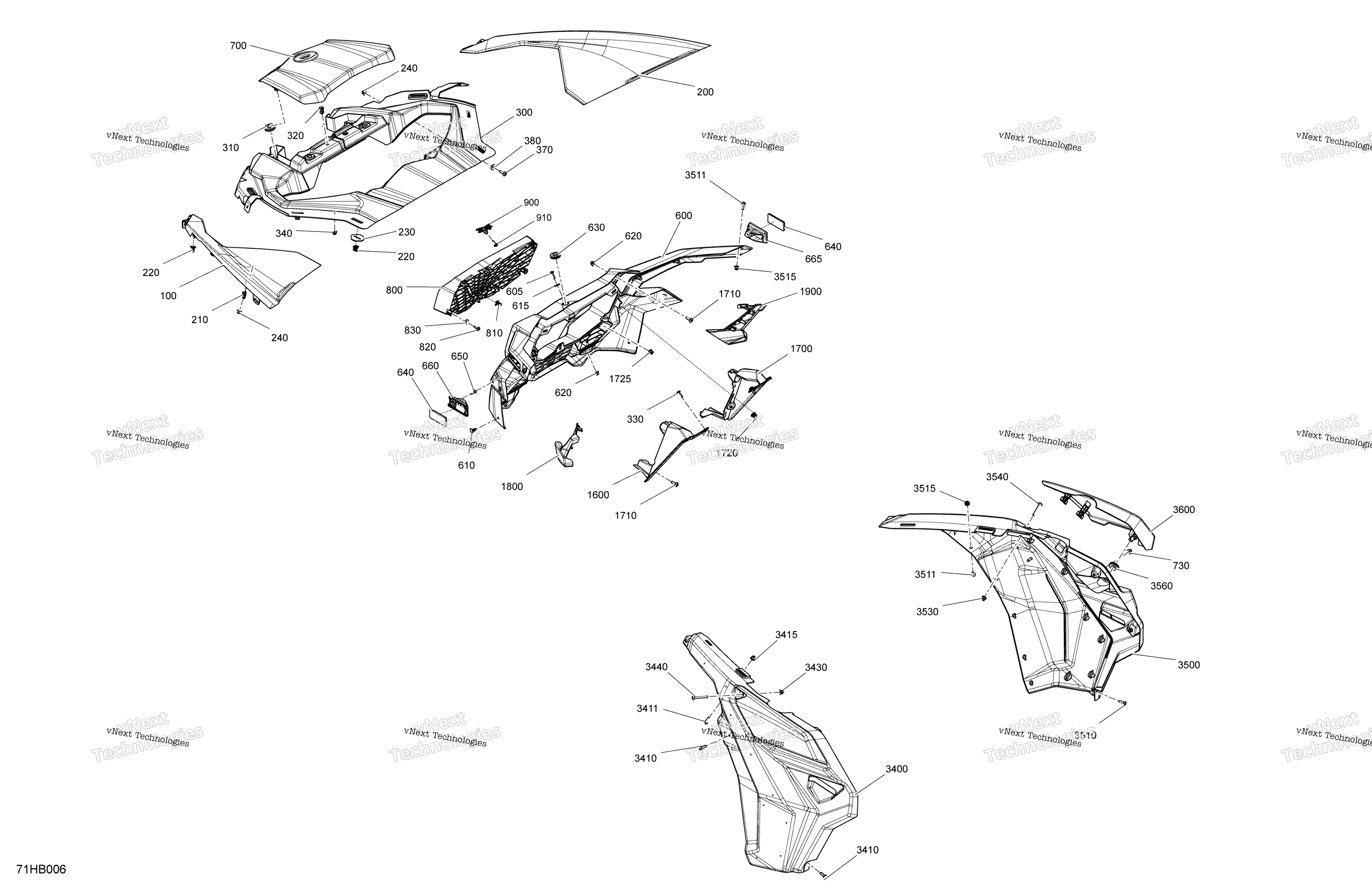 кузов передний Section