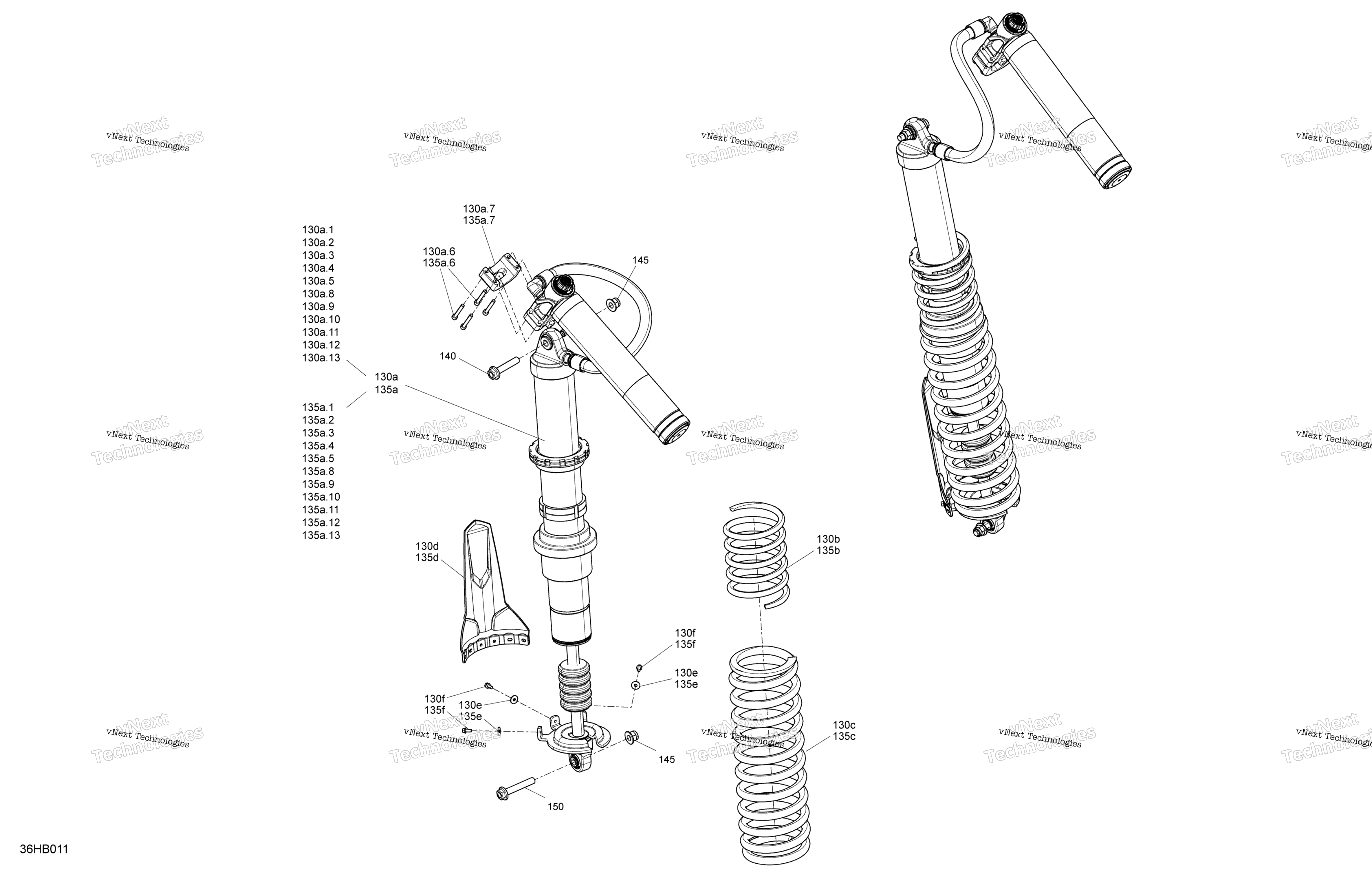 Подвеска - Rear Shocks - Without Smart-Shox