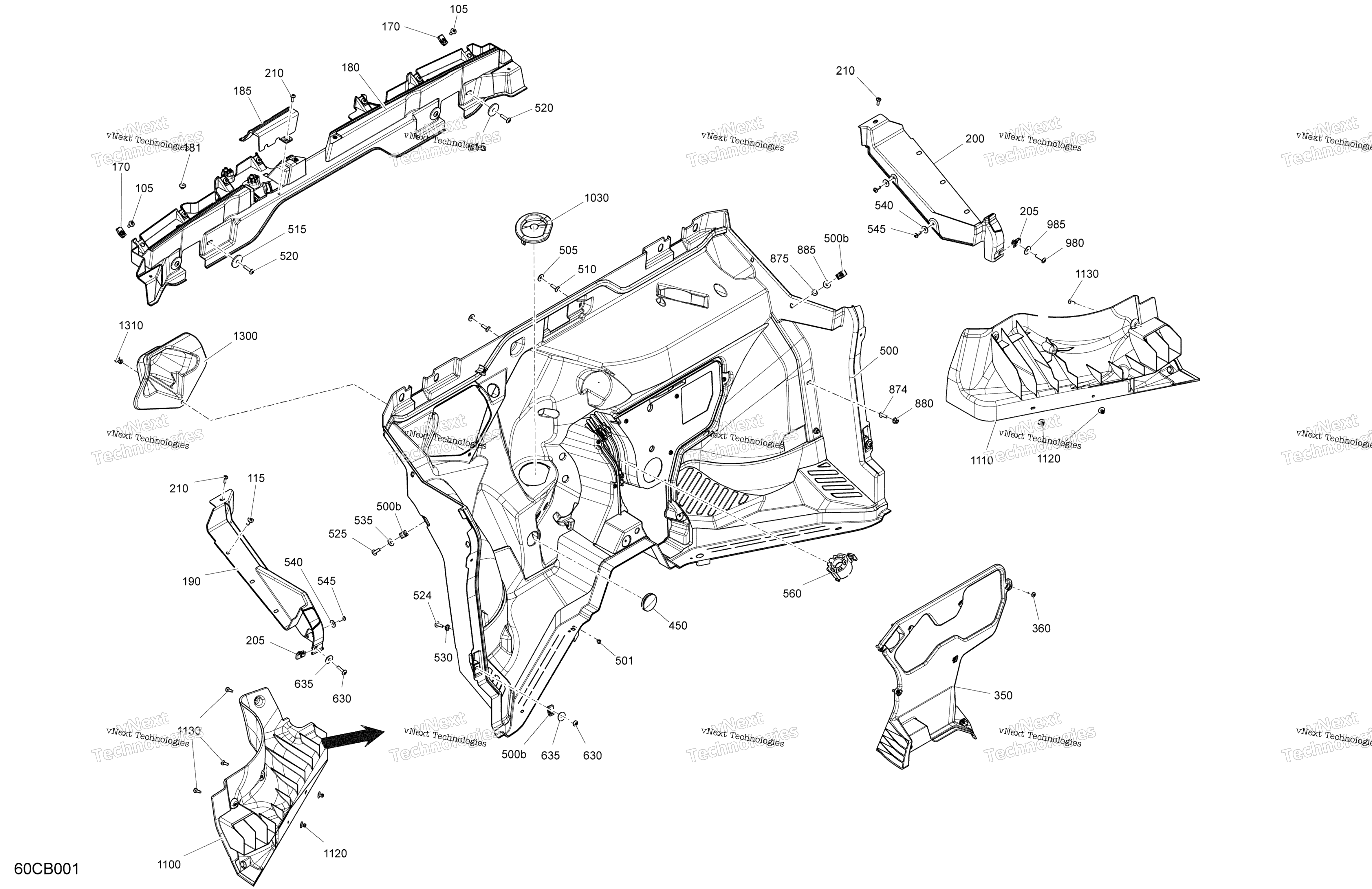 Cab Interior Firewall