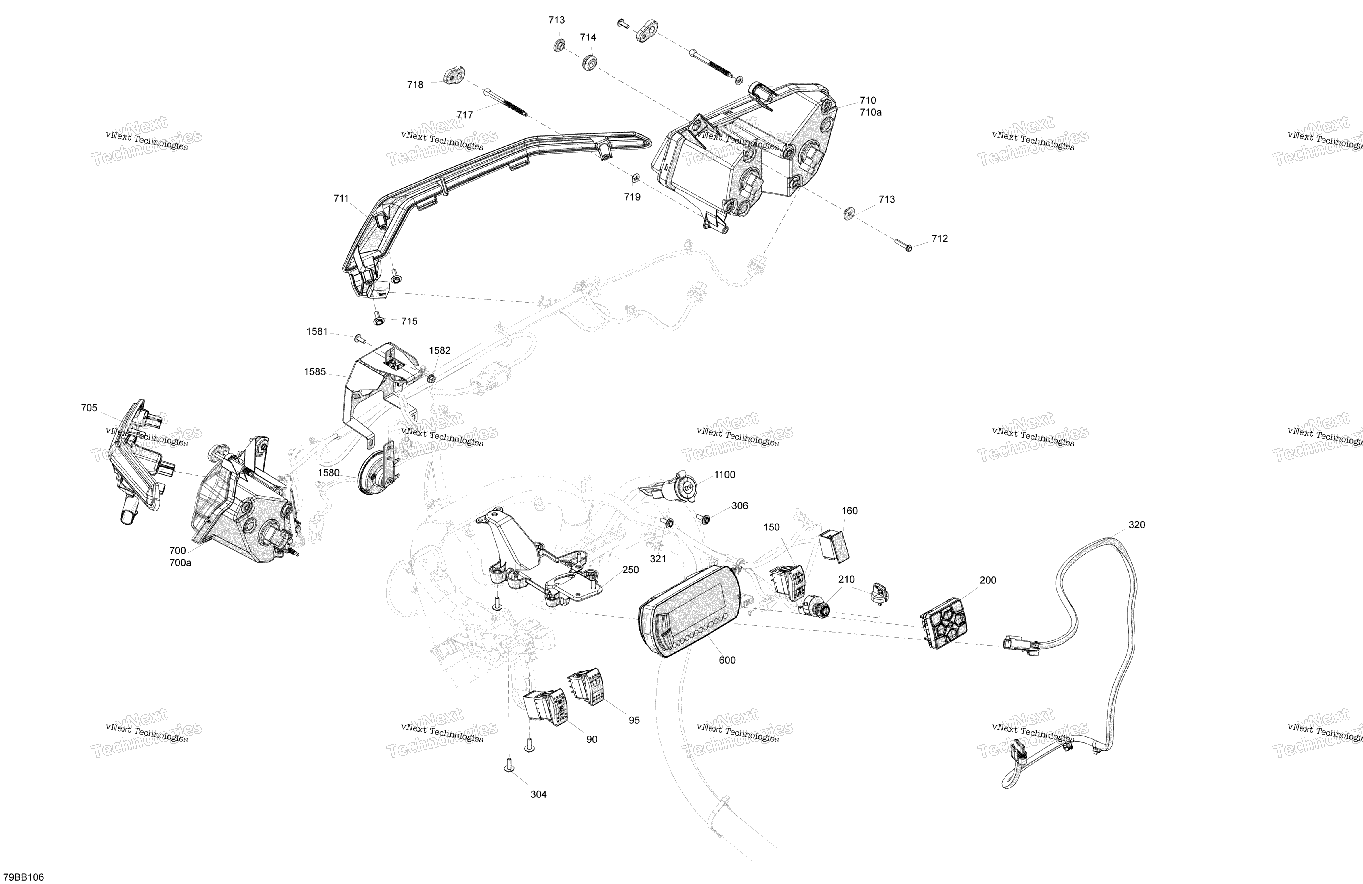 Электрооборудование - Front Section - No Abs
