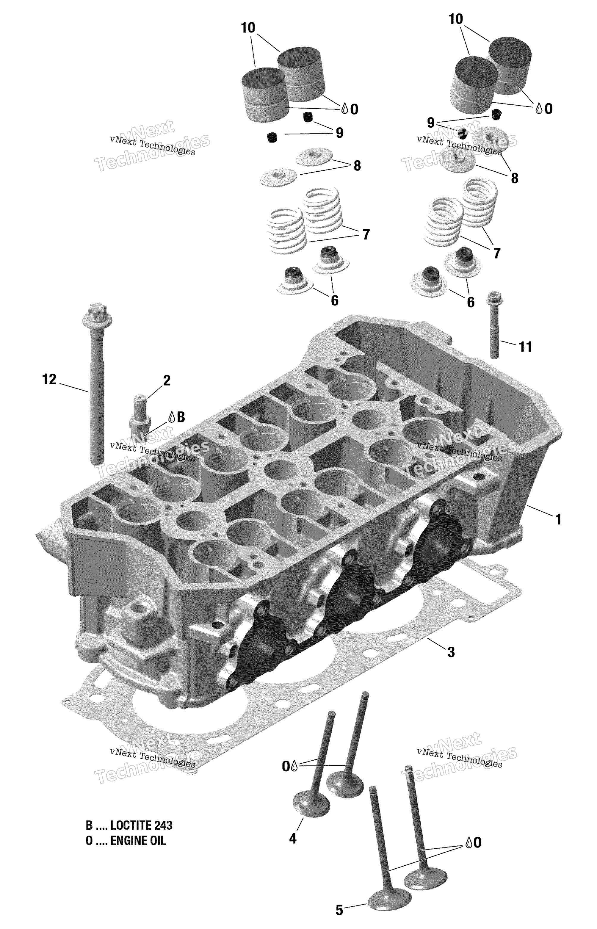 Rotax цилиндр головка 900 Ace
