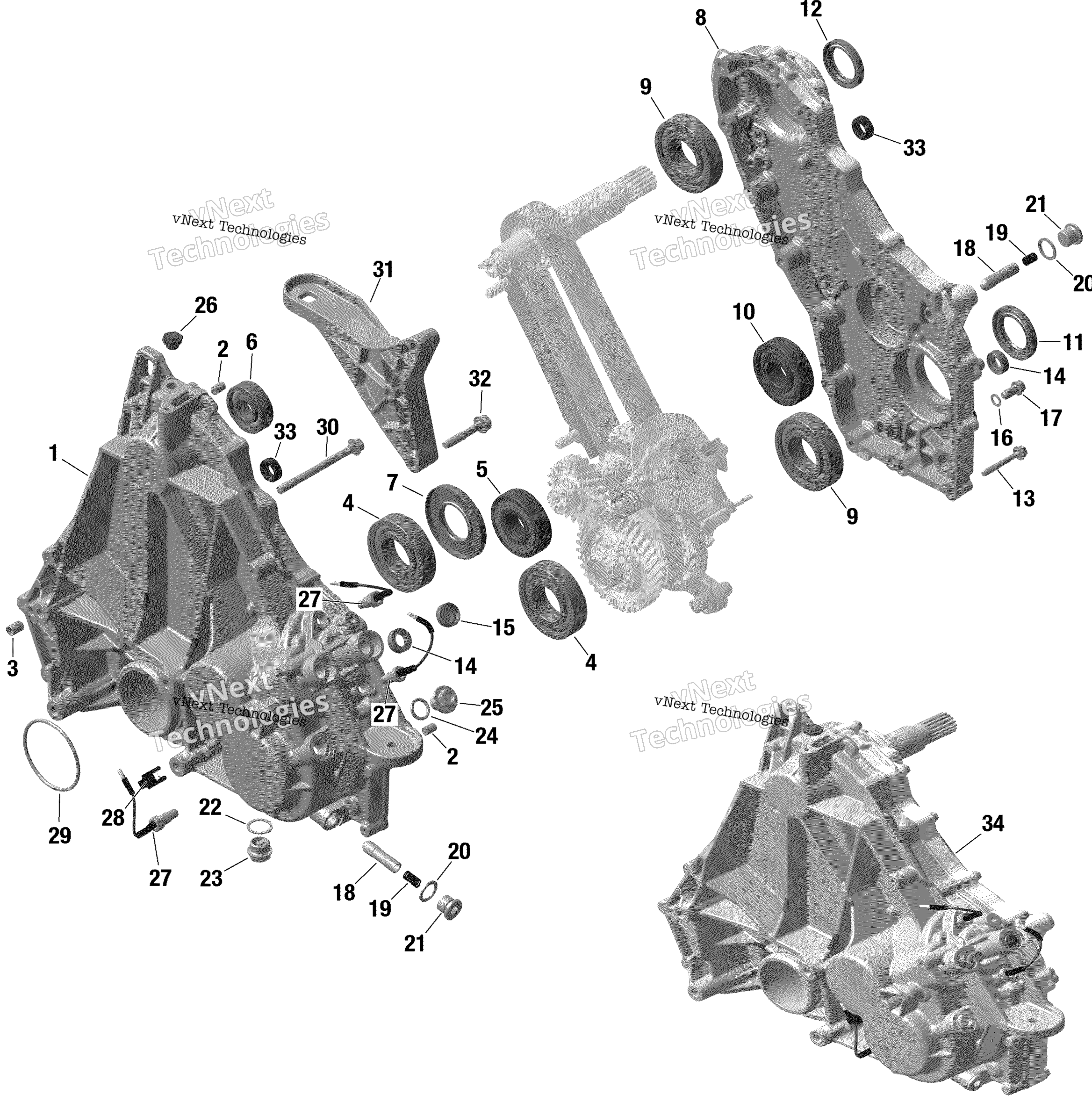 Rotax Gearbox Housing