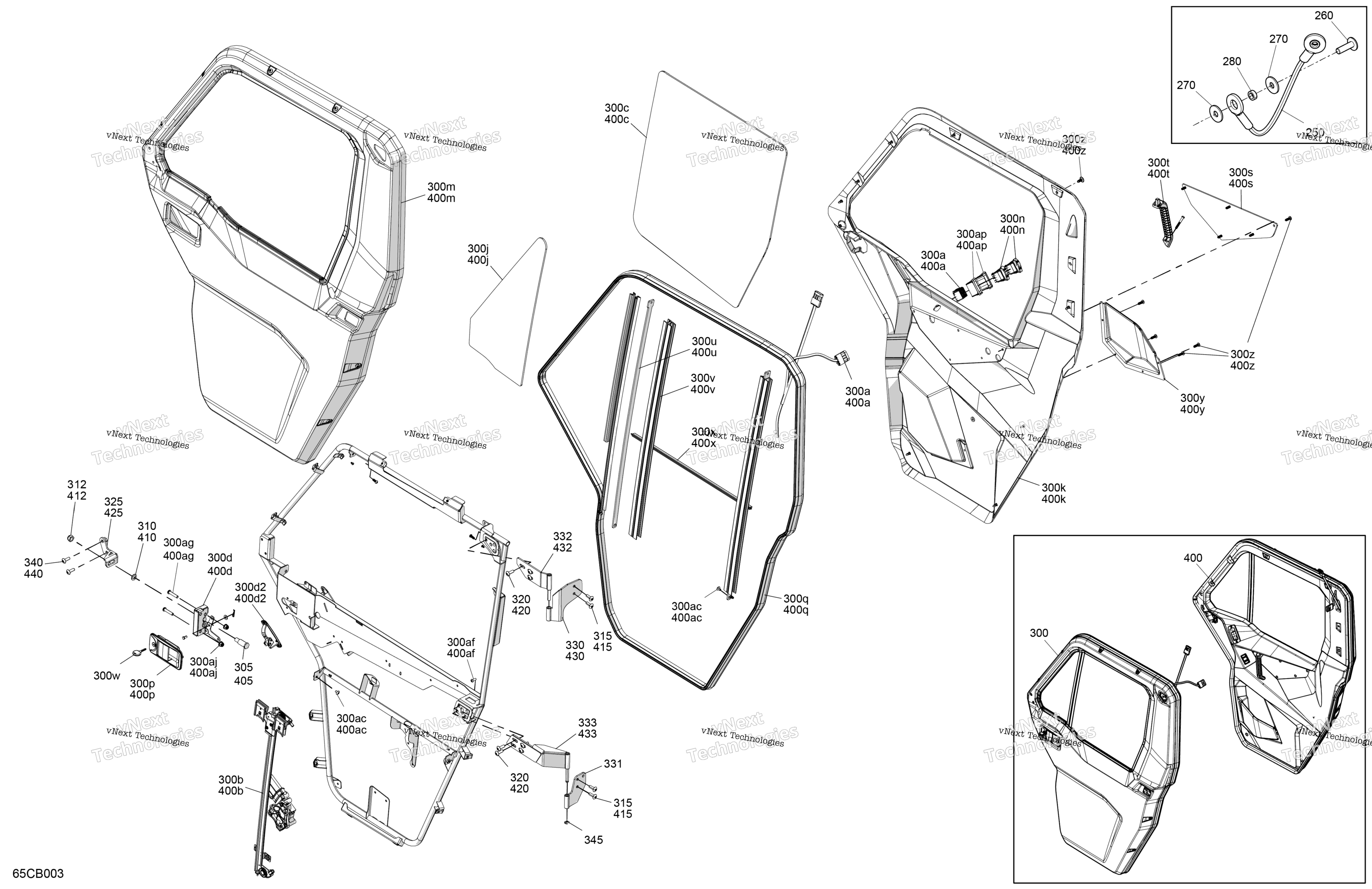 Enclosure Cab Doors