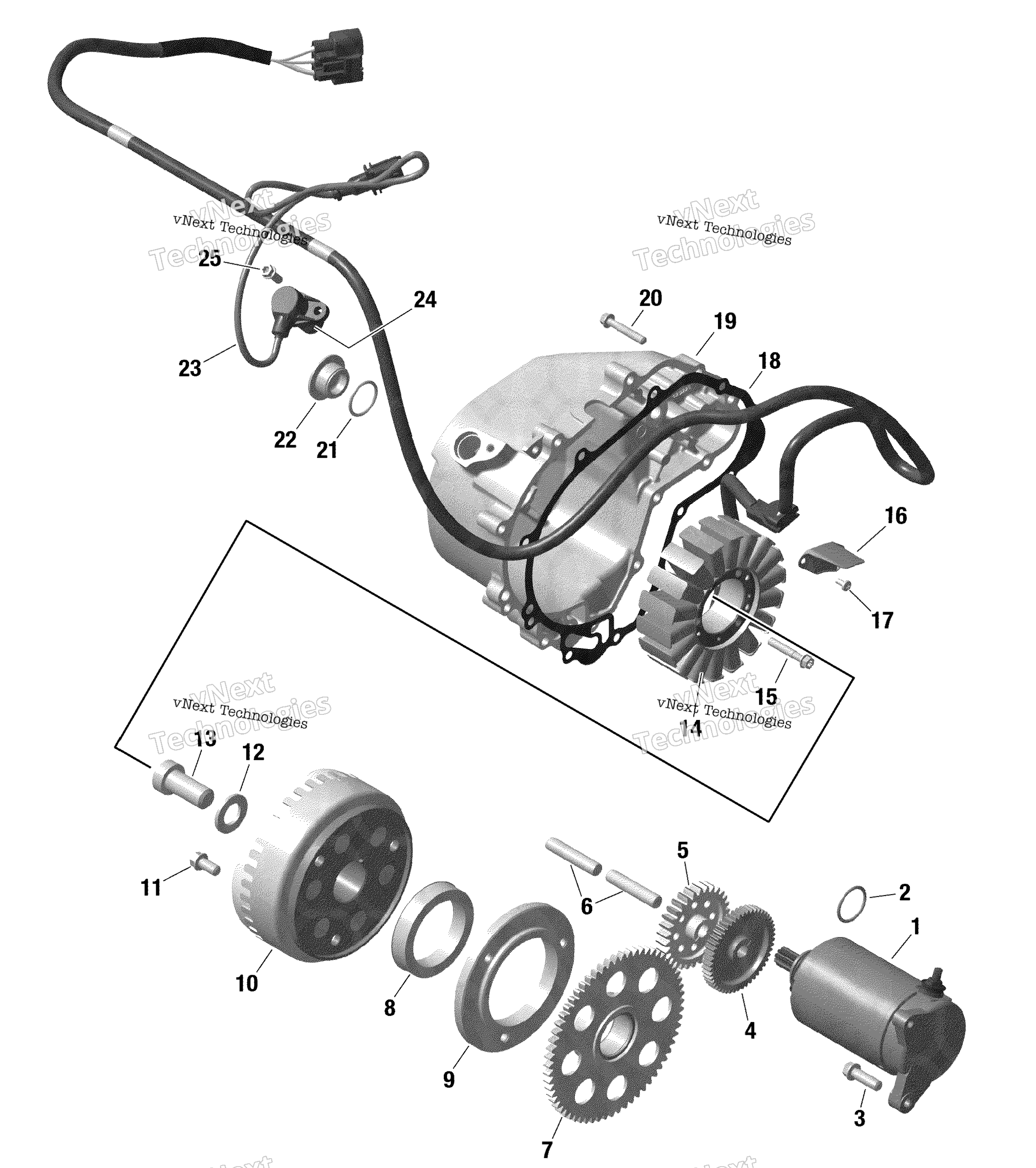 Rotax Magneto и Electric Starter