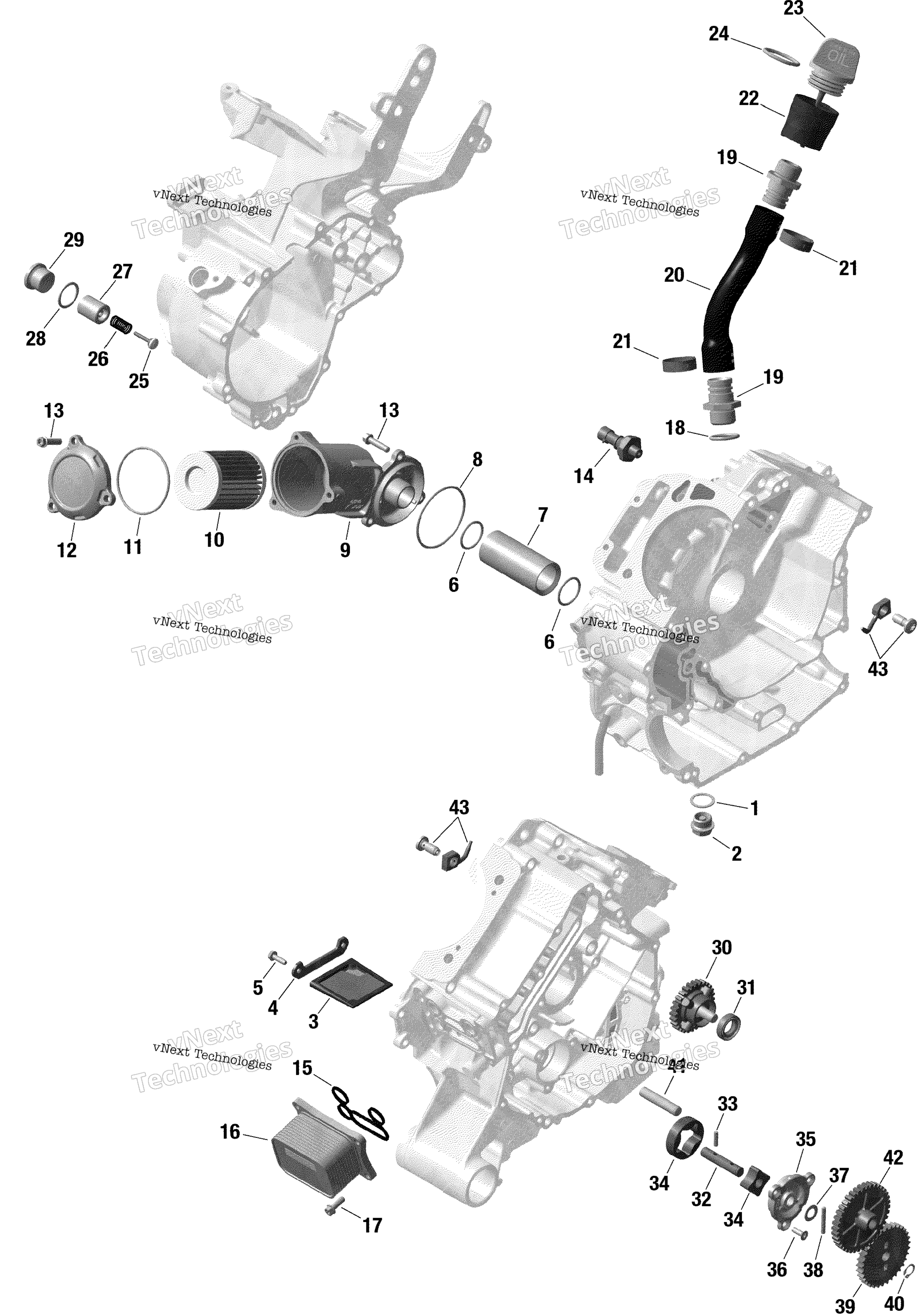 Rotax двигатель Lubrication Ltd Cab