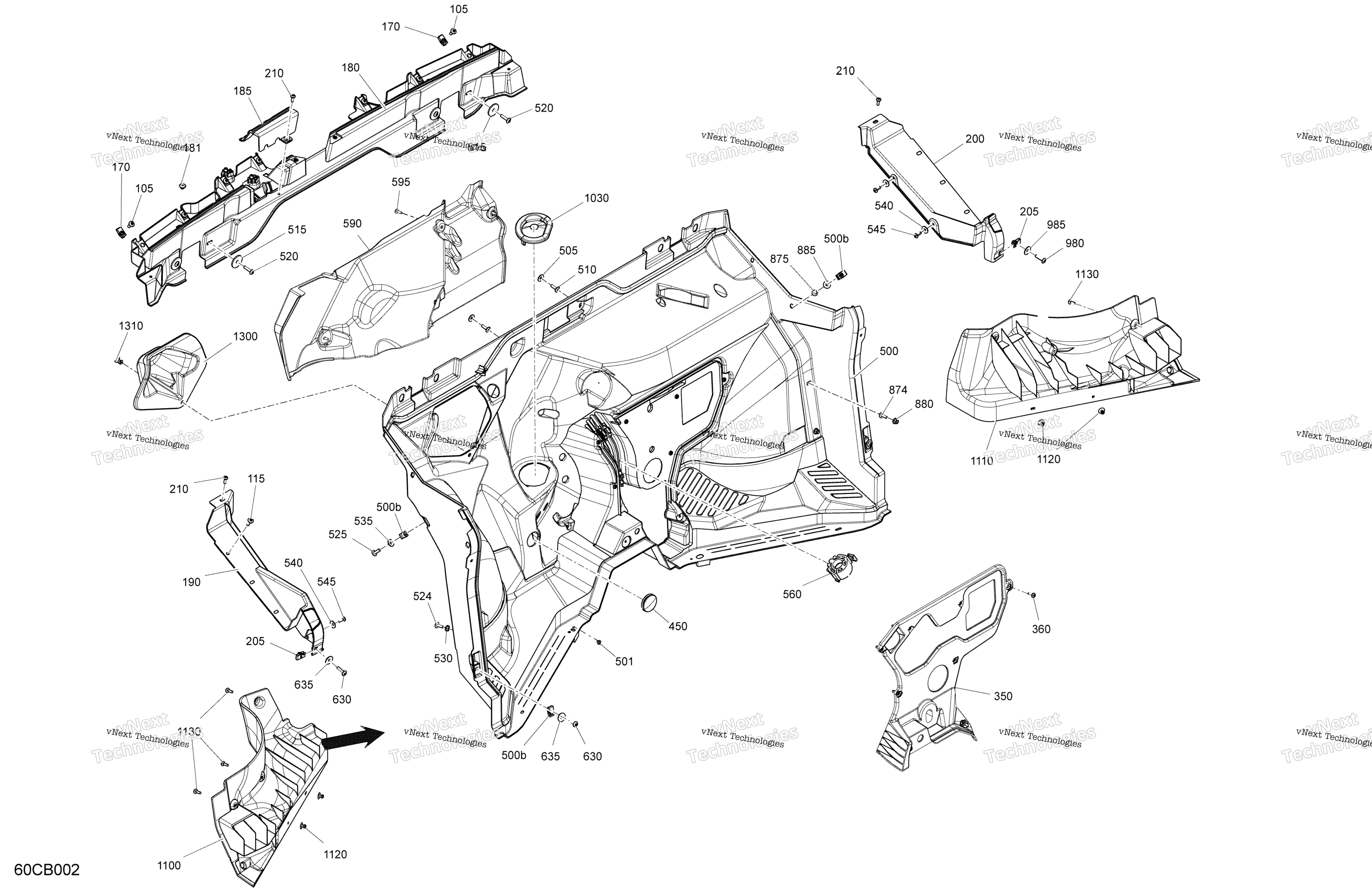 Cab Interior Firewall