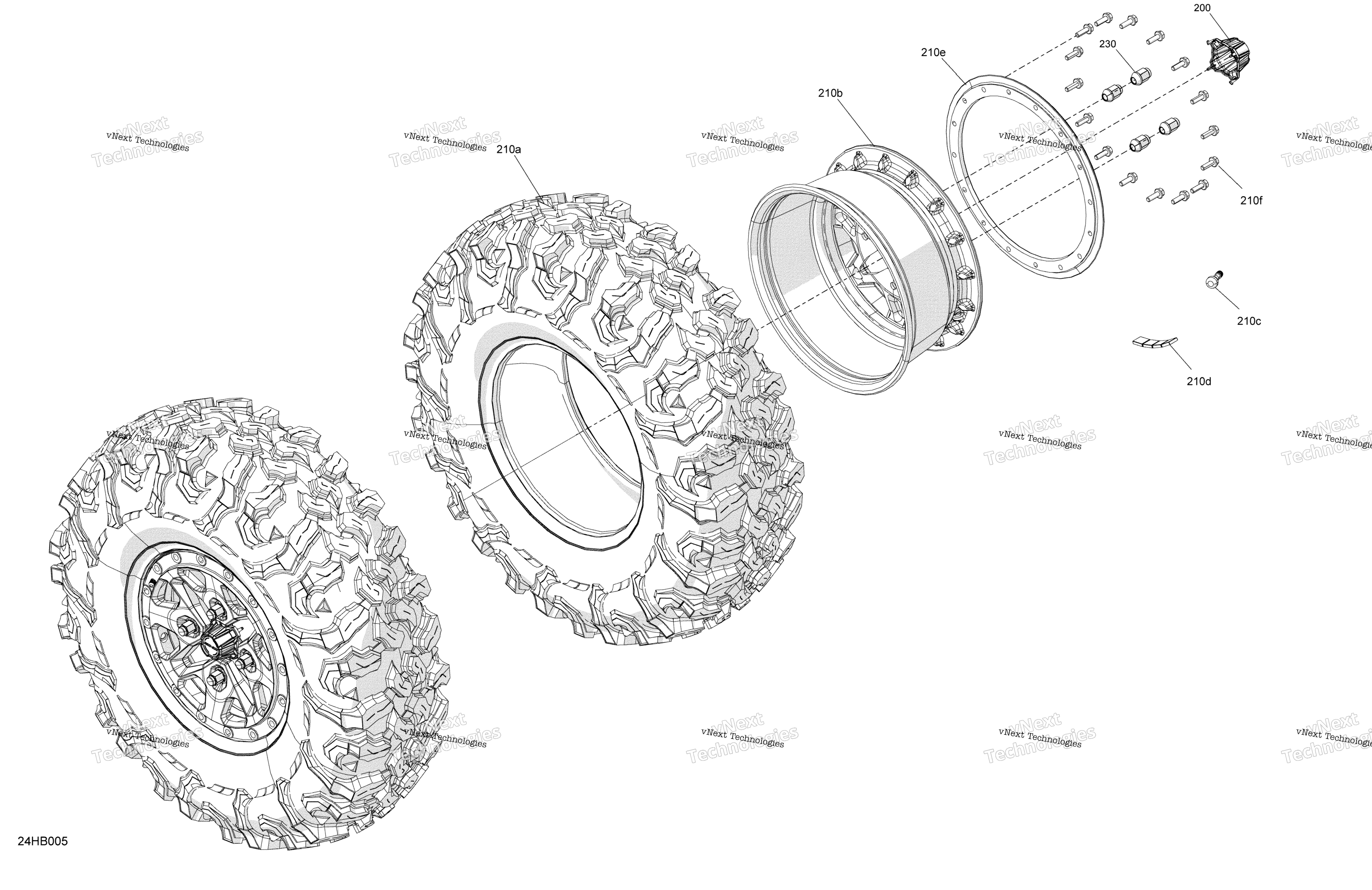 Привод - Front Wheels - Width 64 Inch