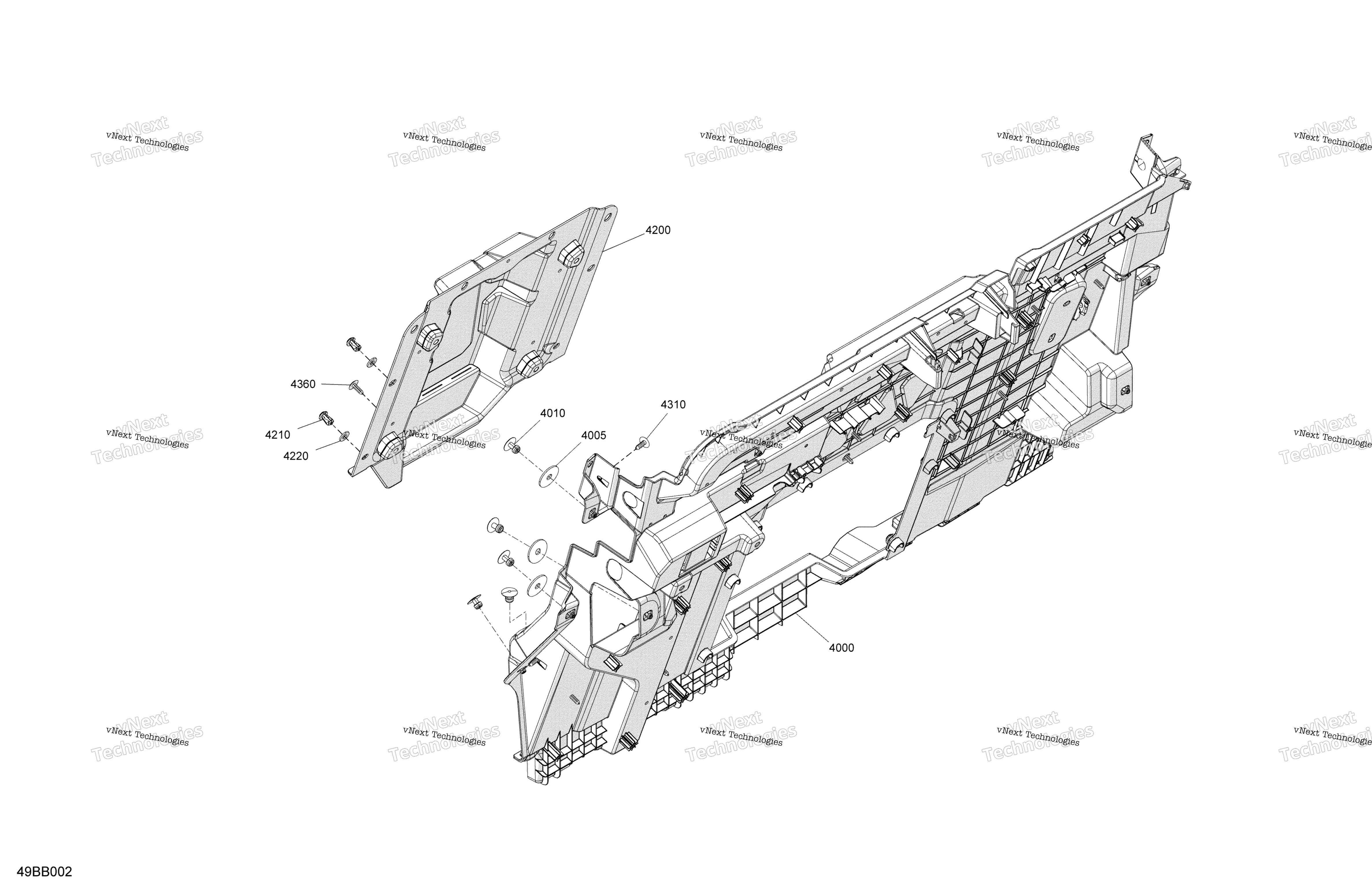 Cab Interior Back Wall