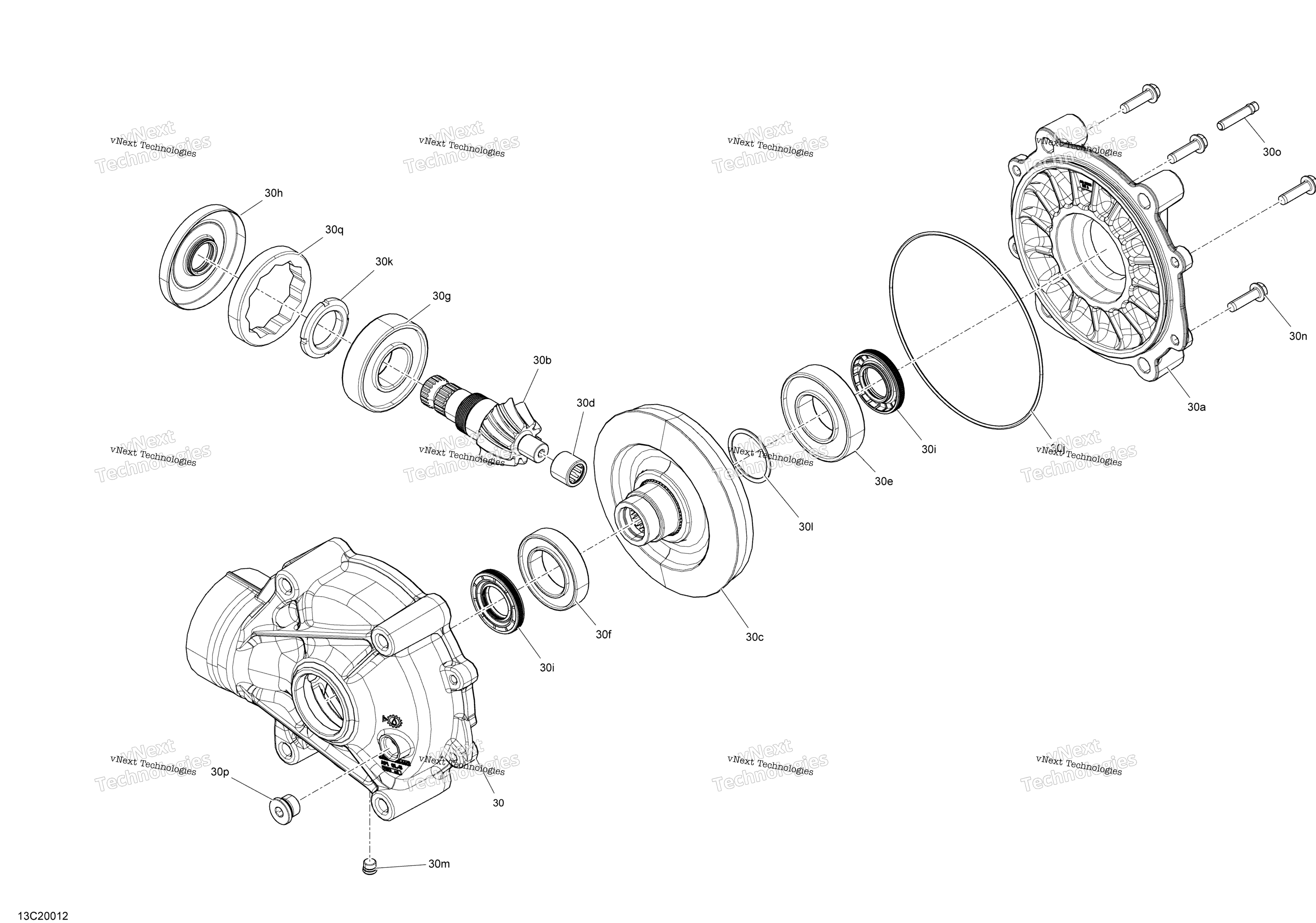 Задняя часть Drive - Differential Parts