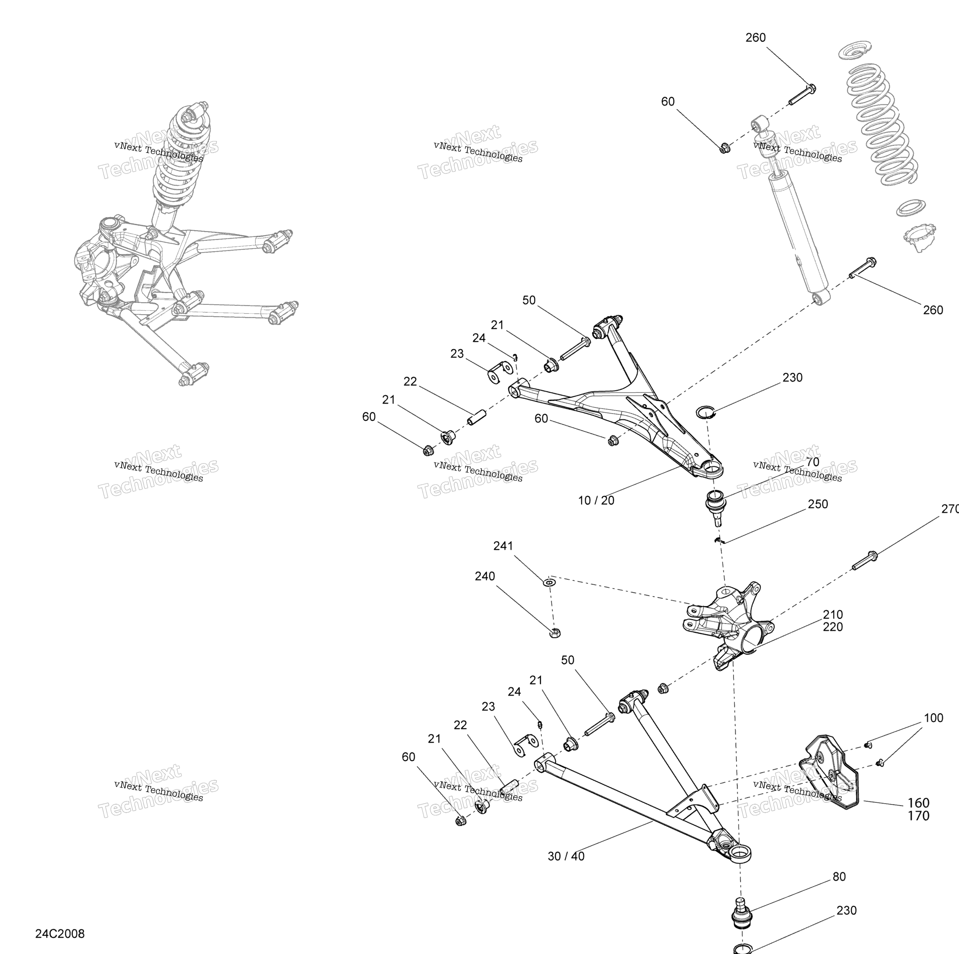 Подвеска, передняя - System - Dps - Xt - Xtp