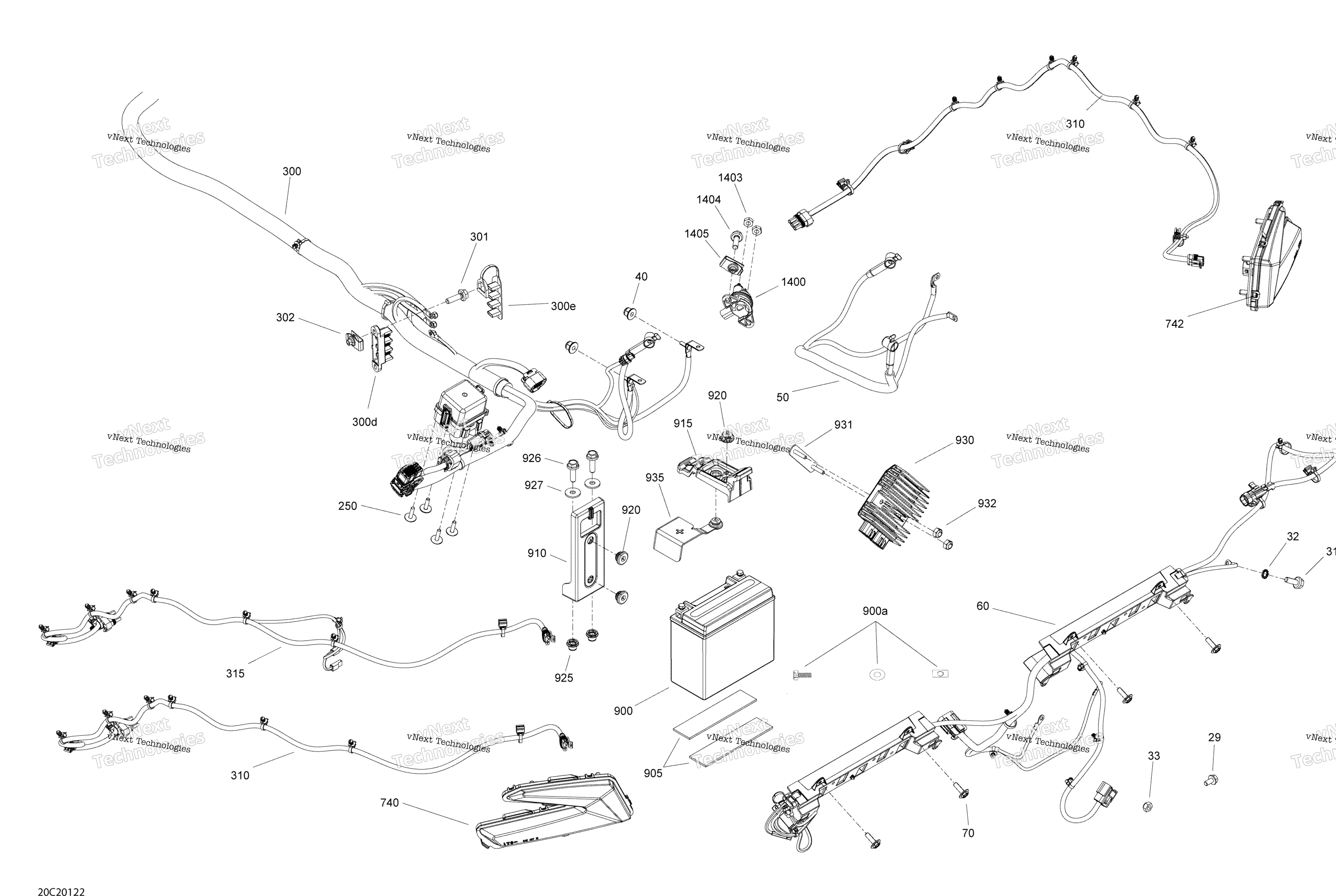Электрооборудование - System - Rear Section