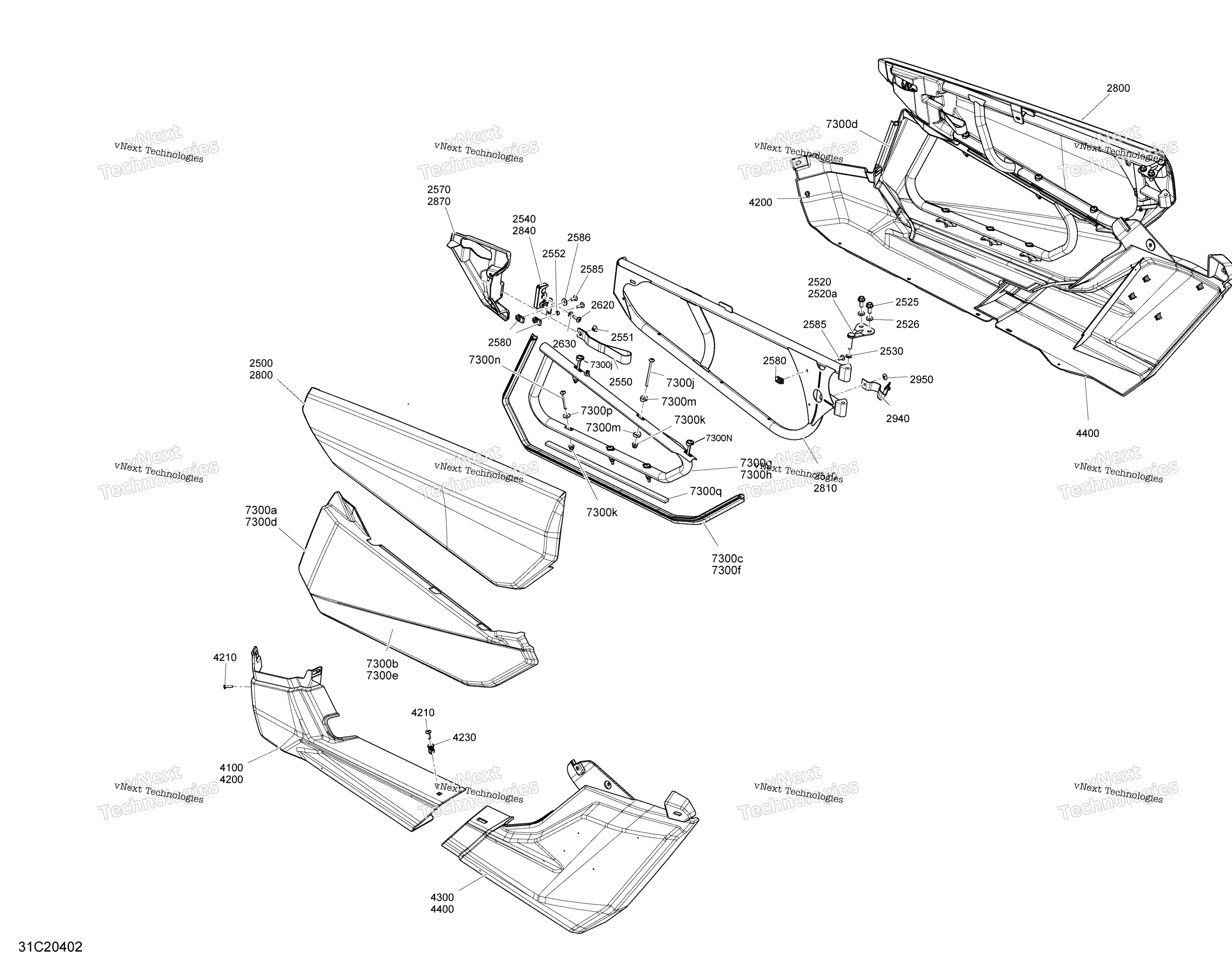 кузов Door Section Xmr Manta Green