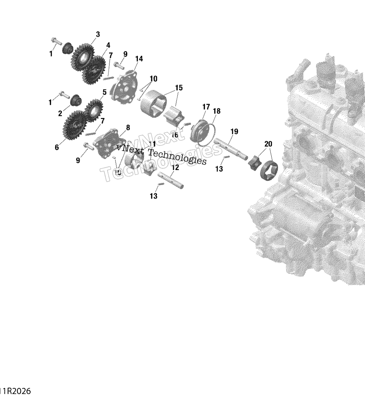 масляный Pump And Oil Pump Drive
