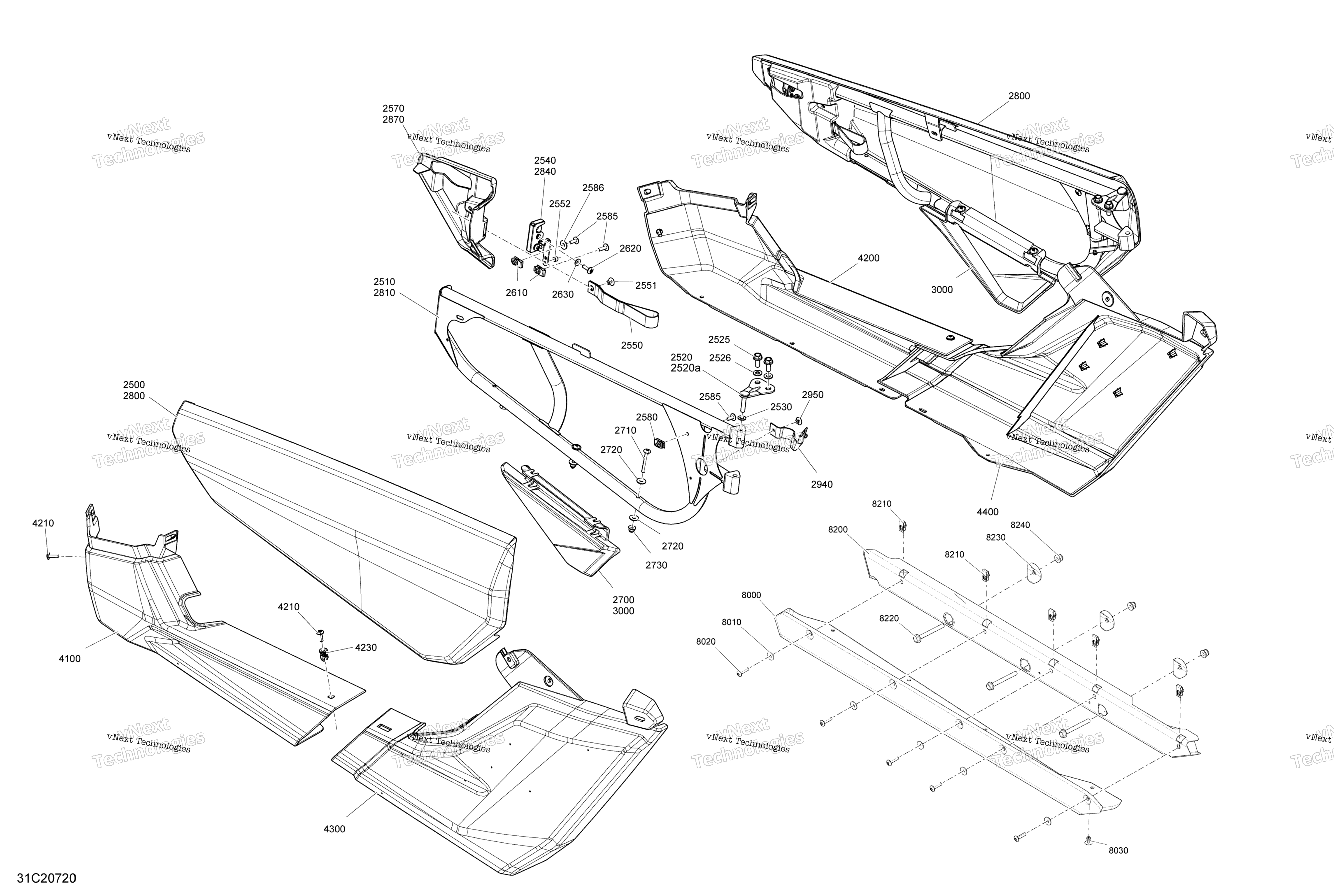 кузов Door Section Xrc Orange