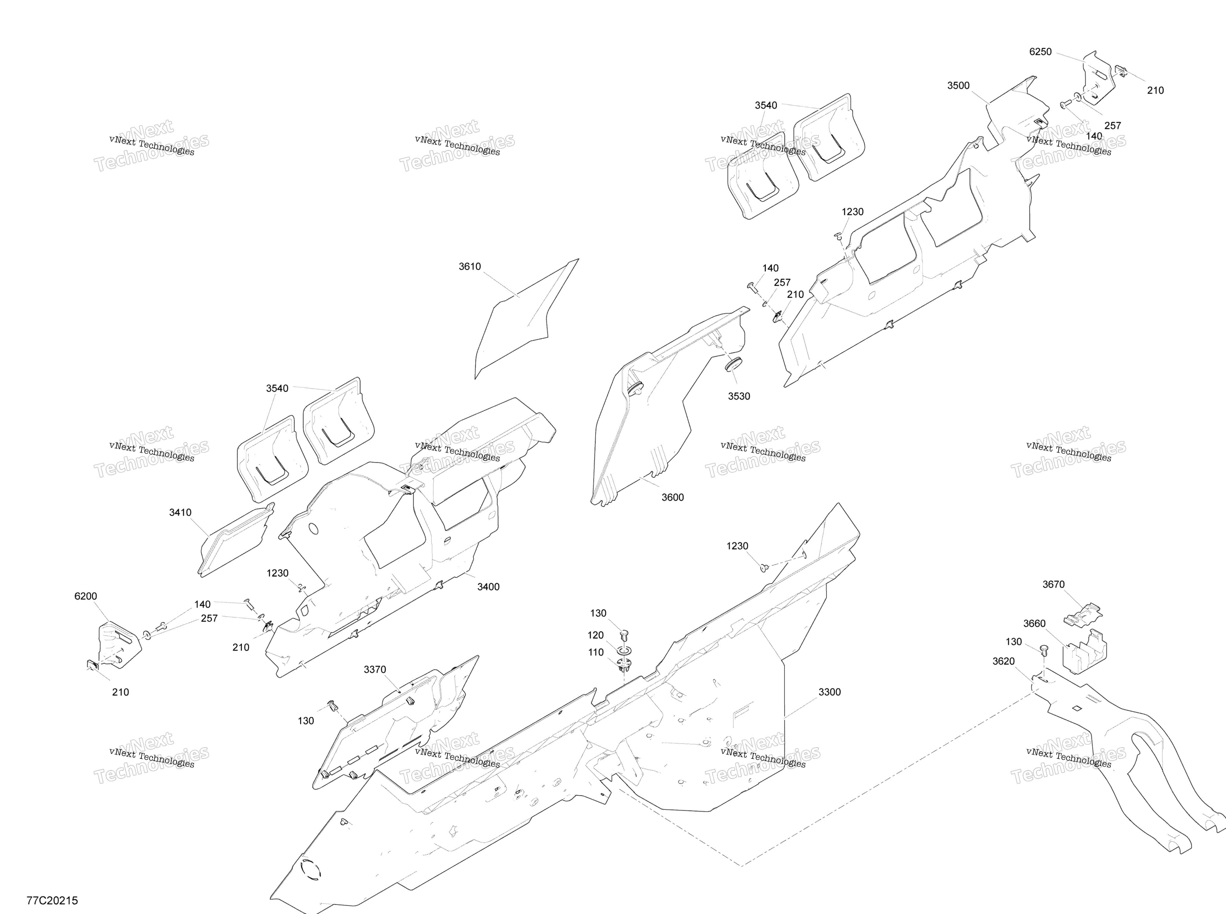 Cab Interior Back Wall Section Xrc