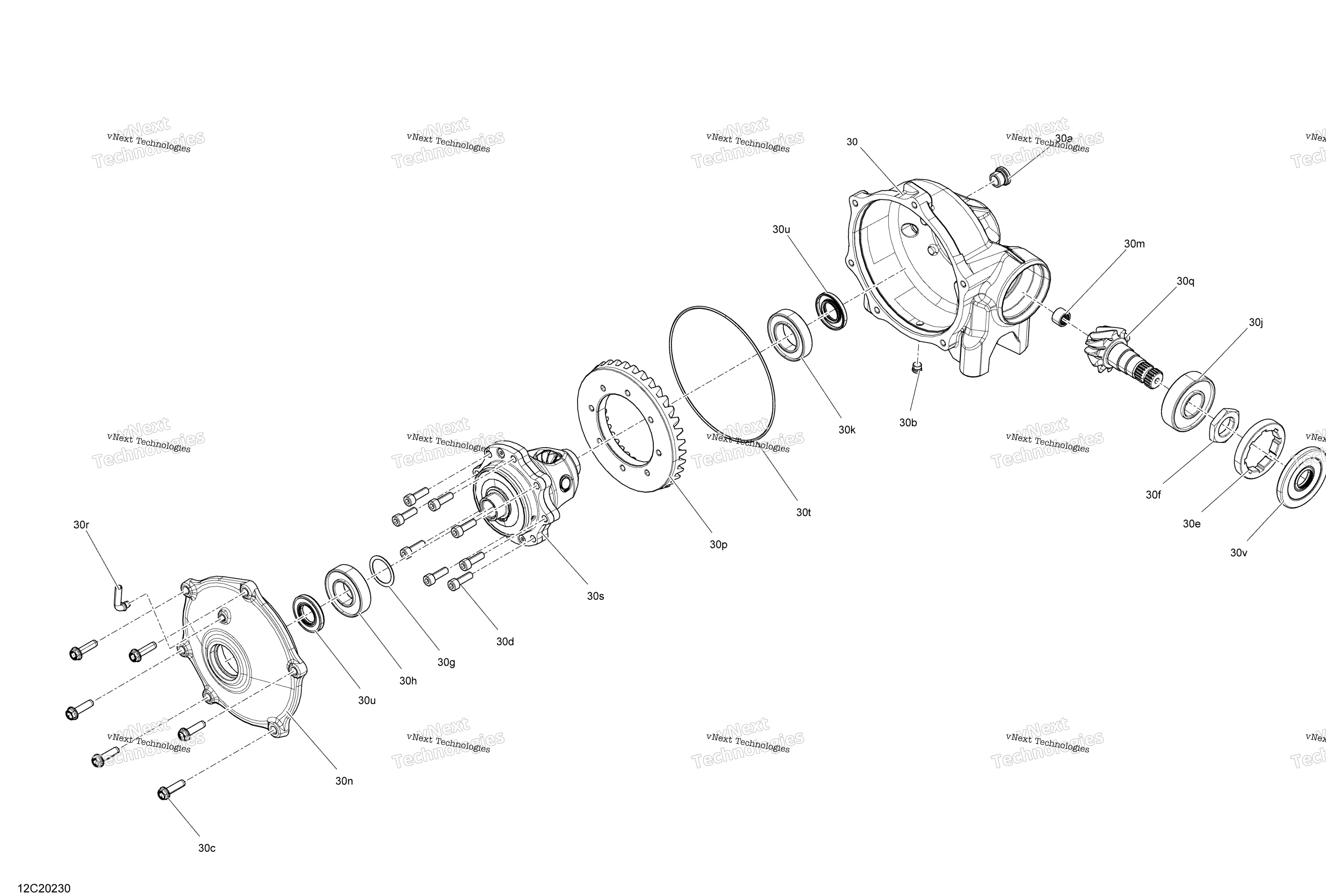 Передняя часть Drive - Differential Parts -