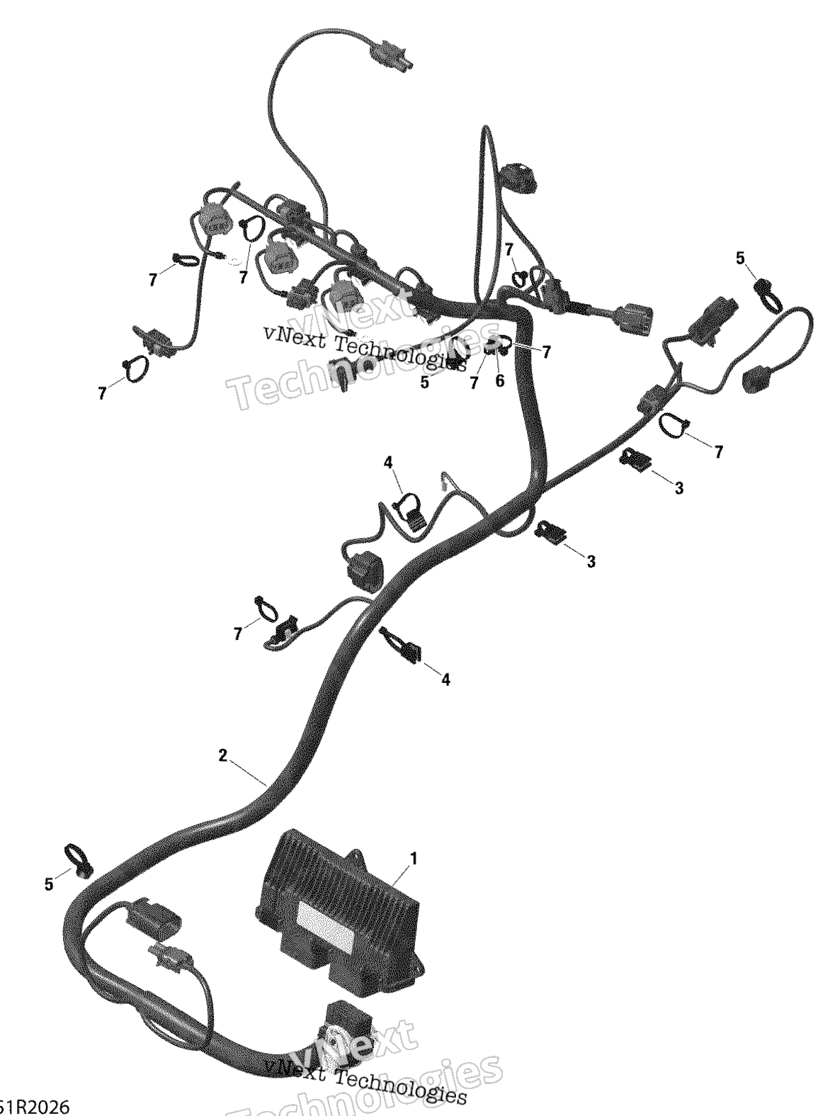 Двигатель Harness And Electronic Module