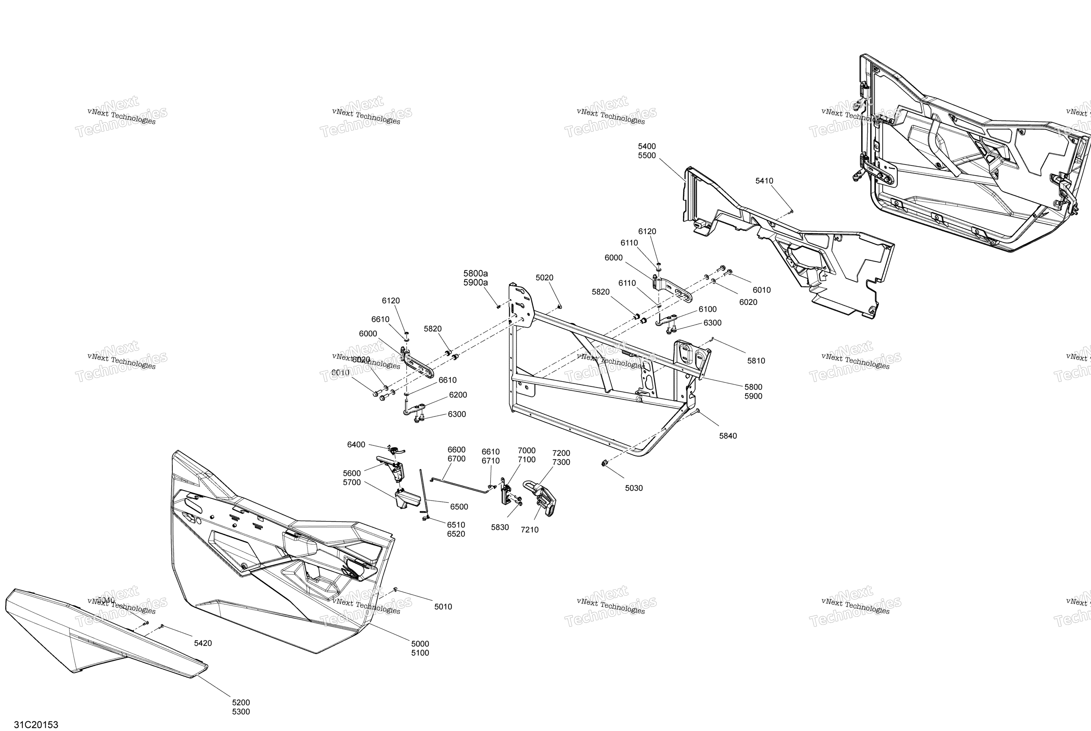 кузов Door Section White