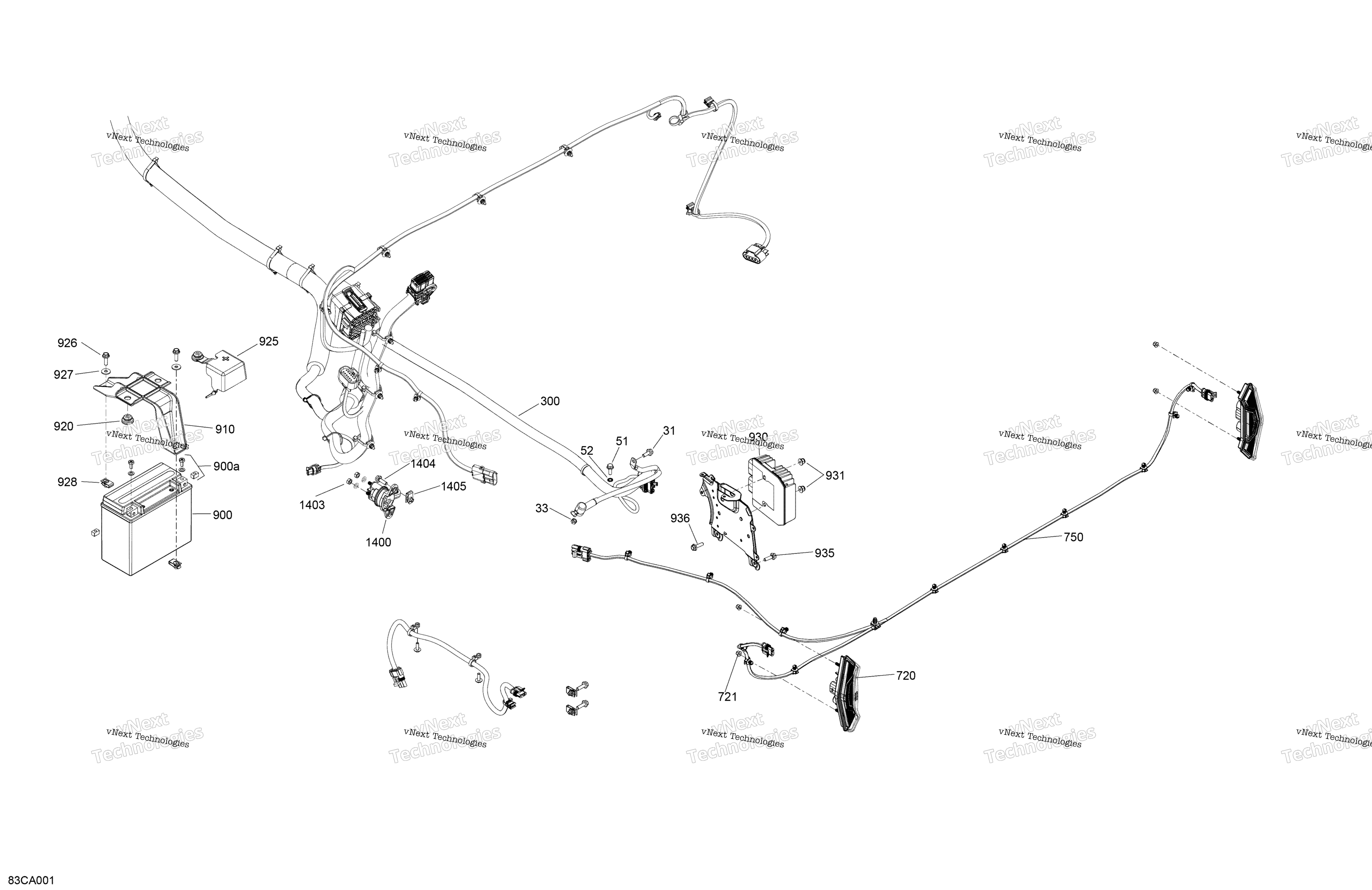 Электрооборудование - System - Rear Section Dps - Xt