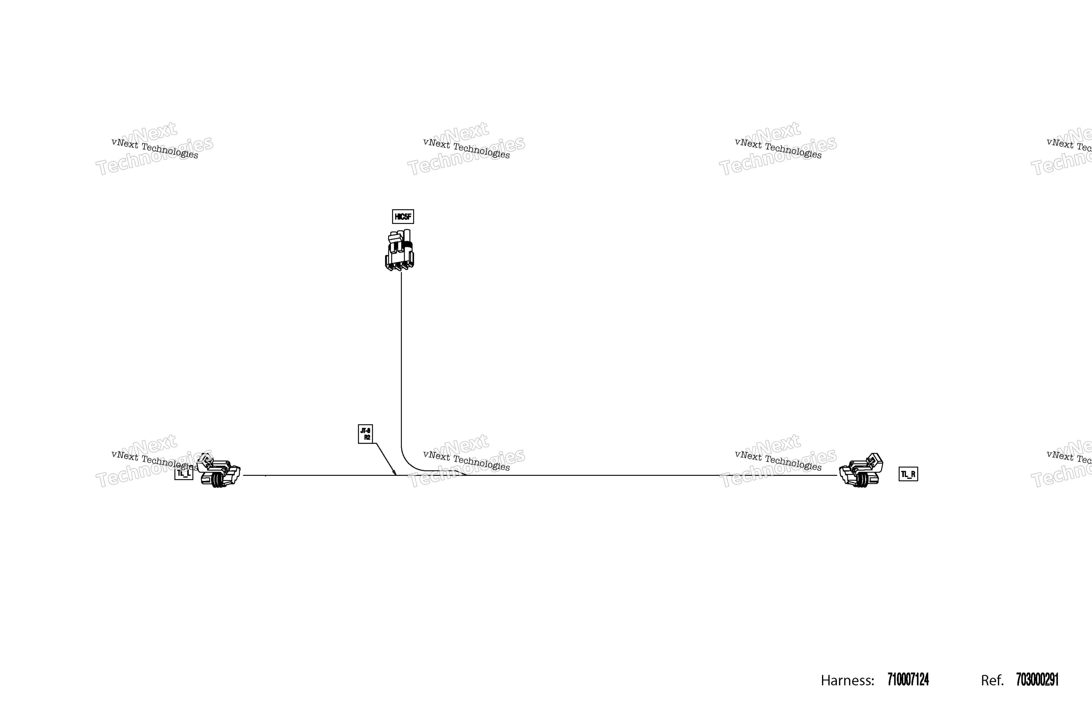 Электрооборудование - Wiring Harness Taillight - 710007124