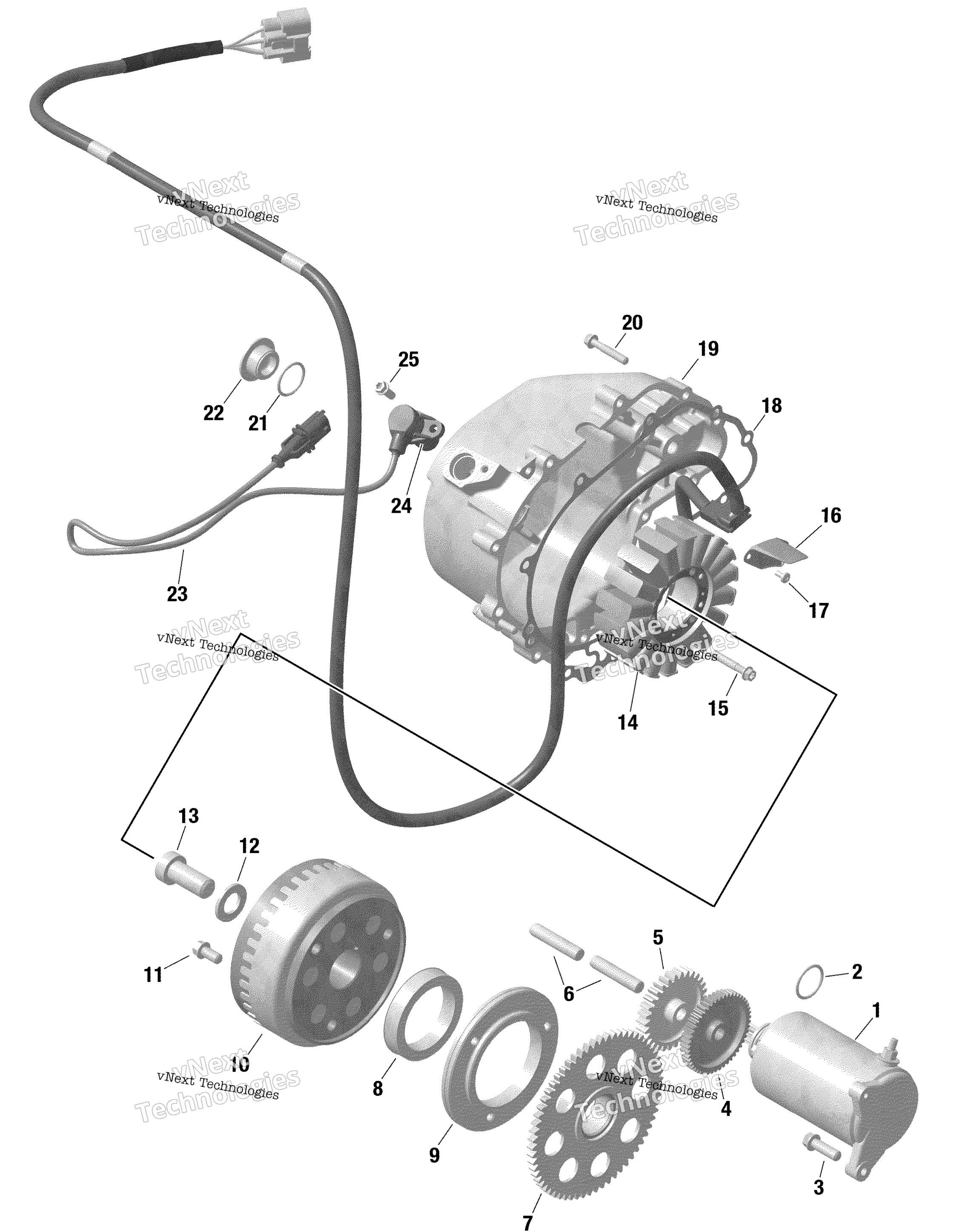 Rotax Magneto и Electric Starter