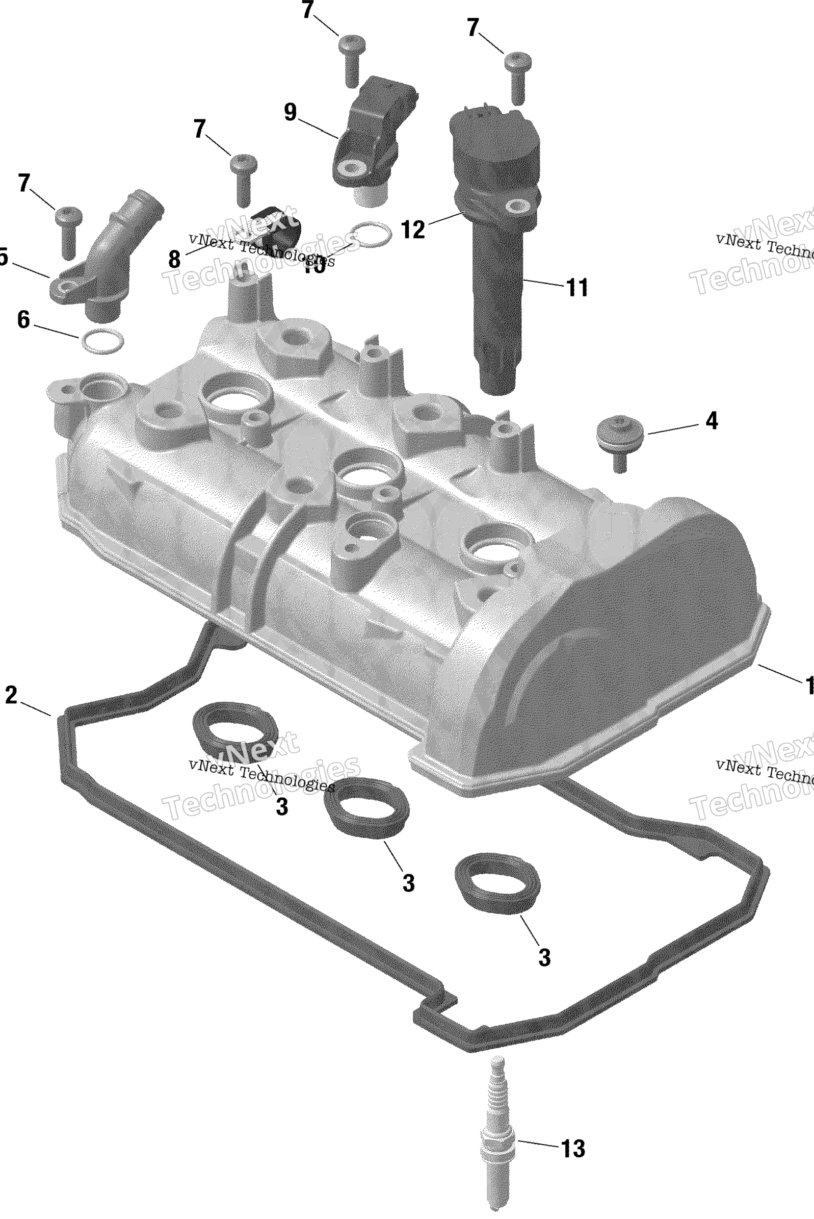 Rotax клапан крышка