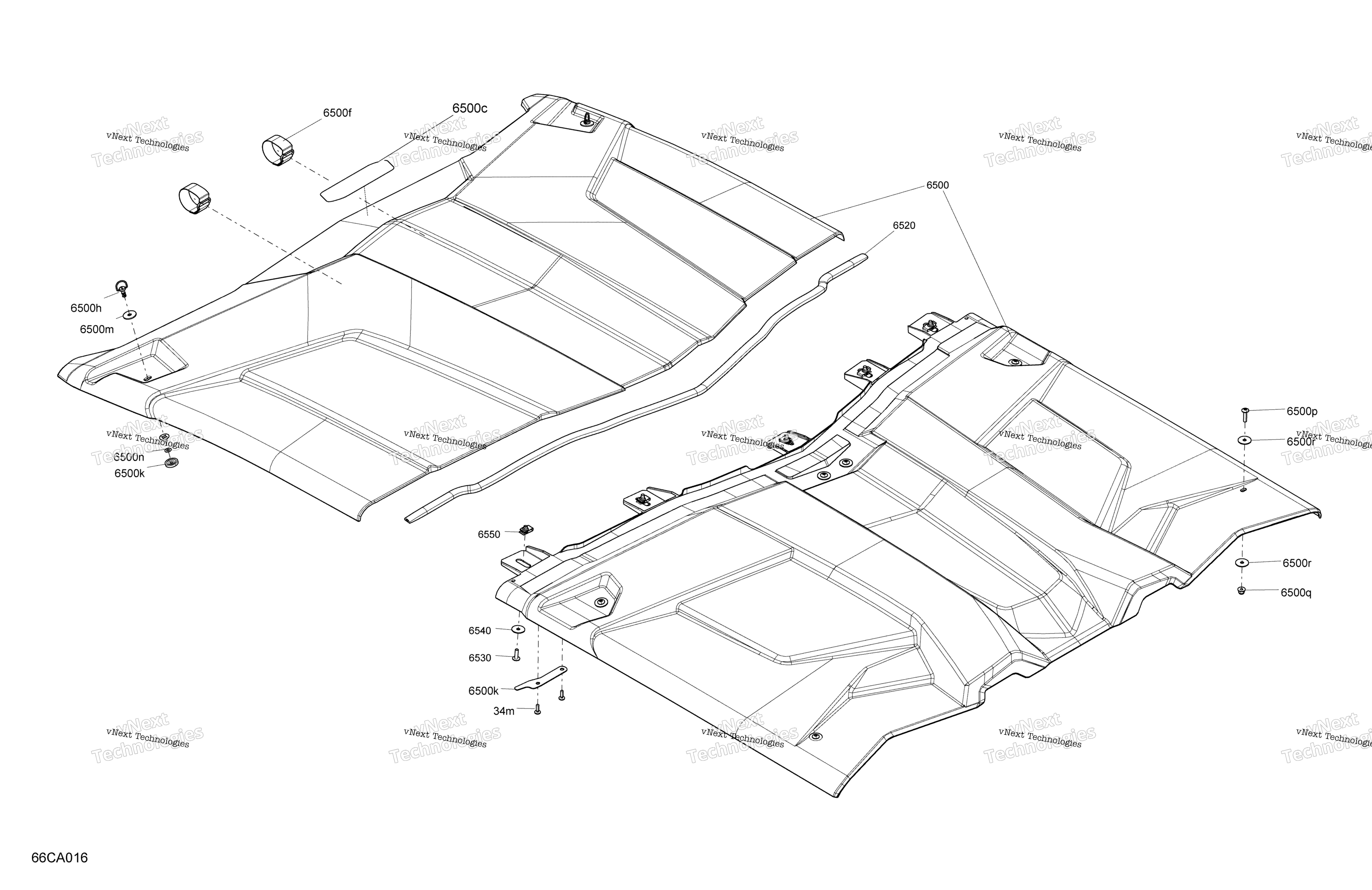 кузов Roof Section Xrs