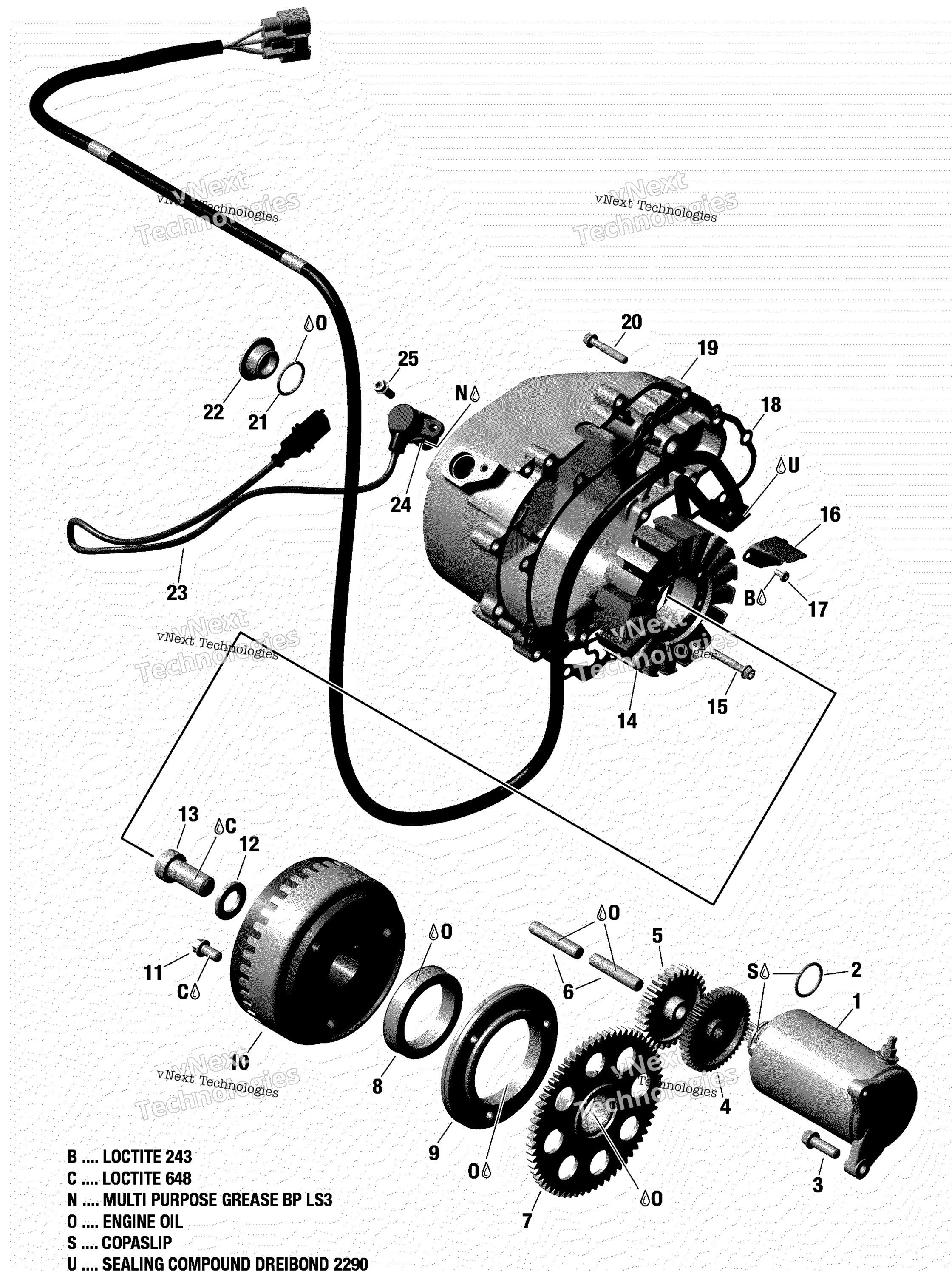 Rotax Magneto и Electric Starter