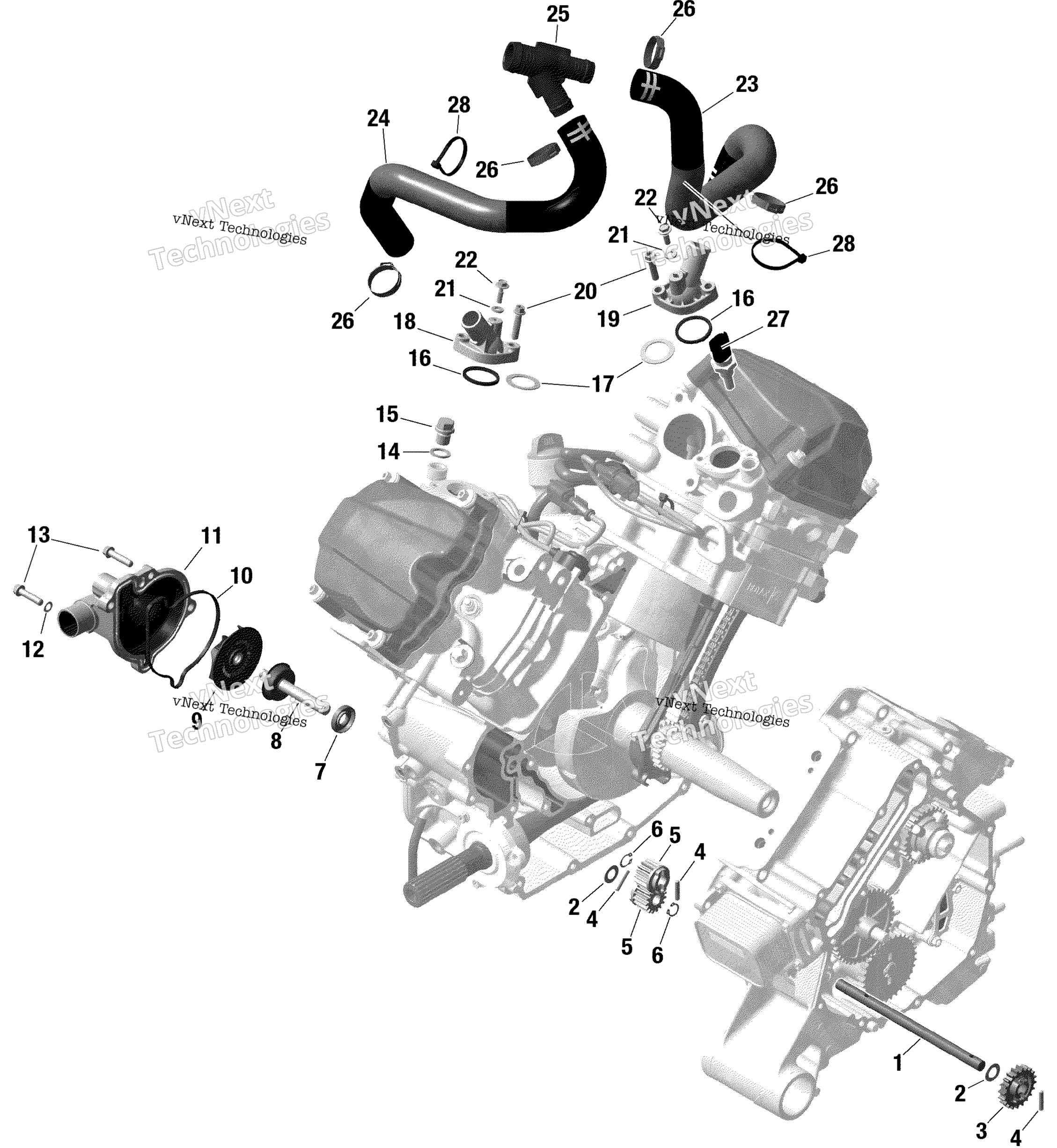 Rotax двигатель охлаждение