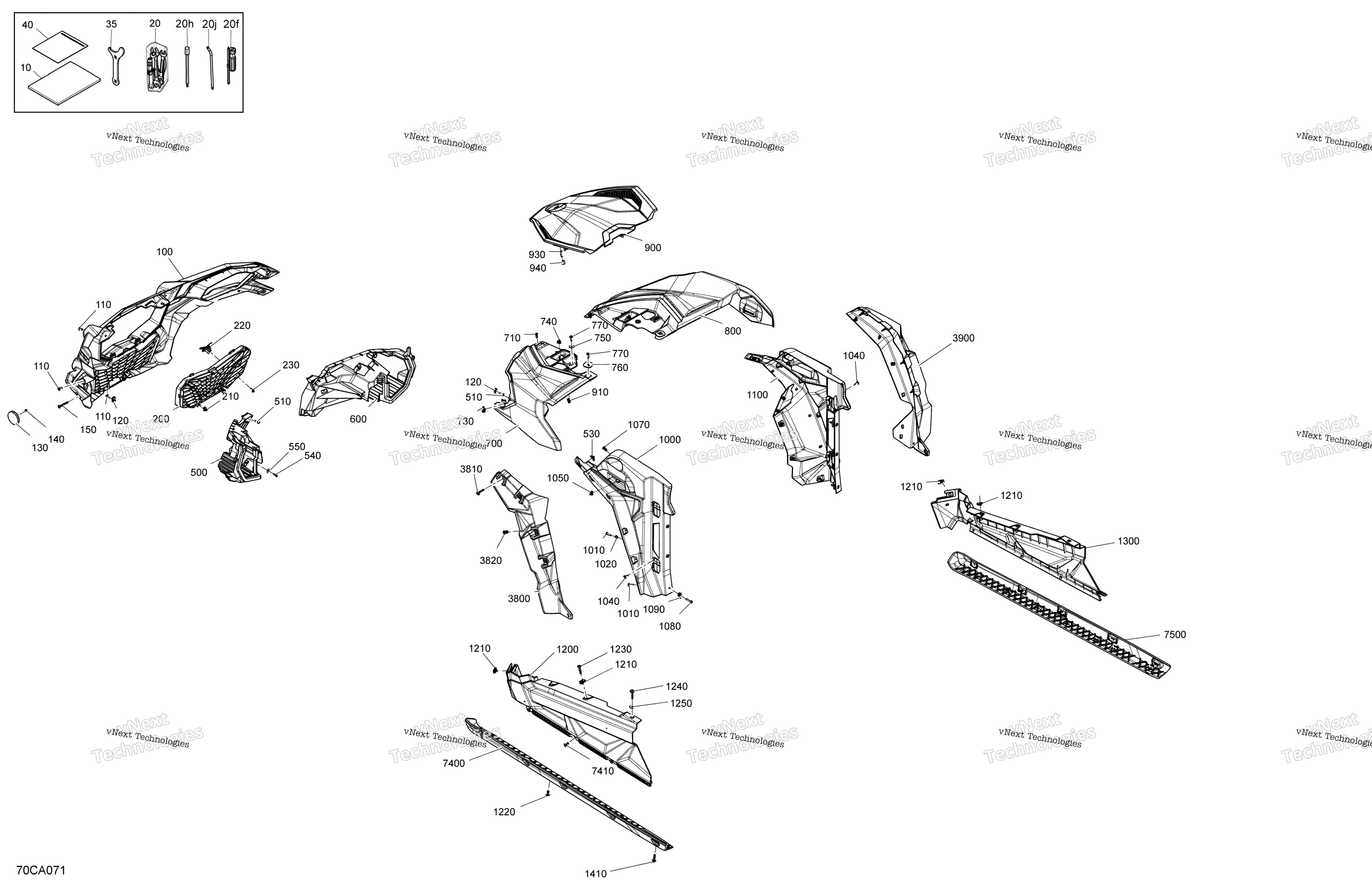 кузов передний Section