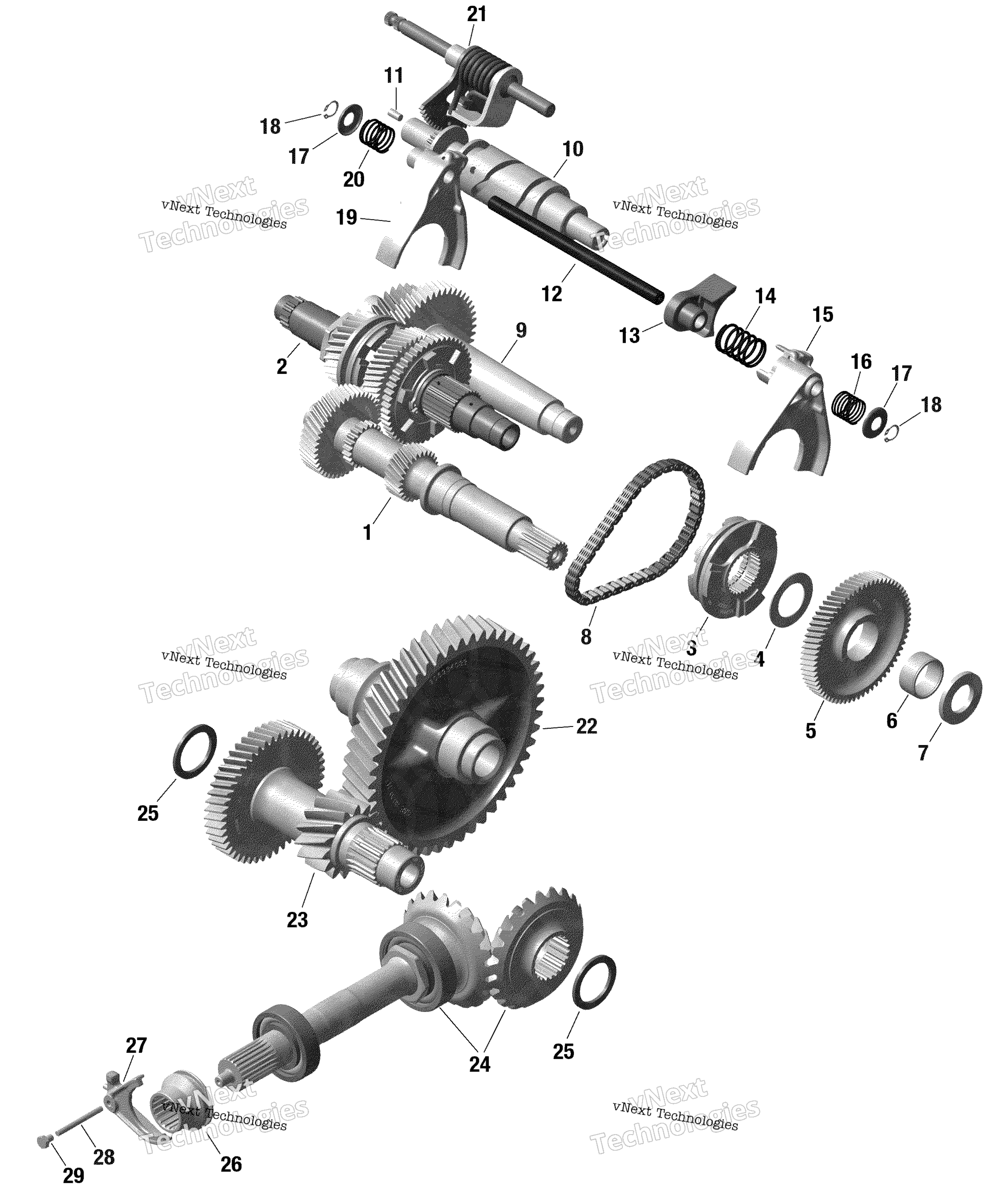 Rotax передача Box 2 792