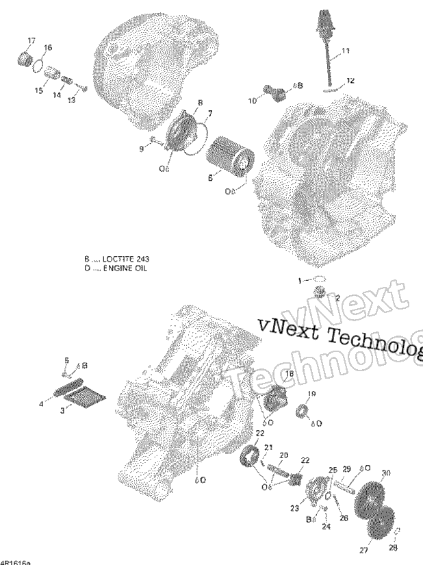 Двигатель Lubrication - 650 Efi