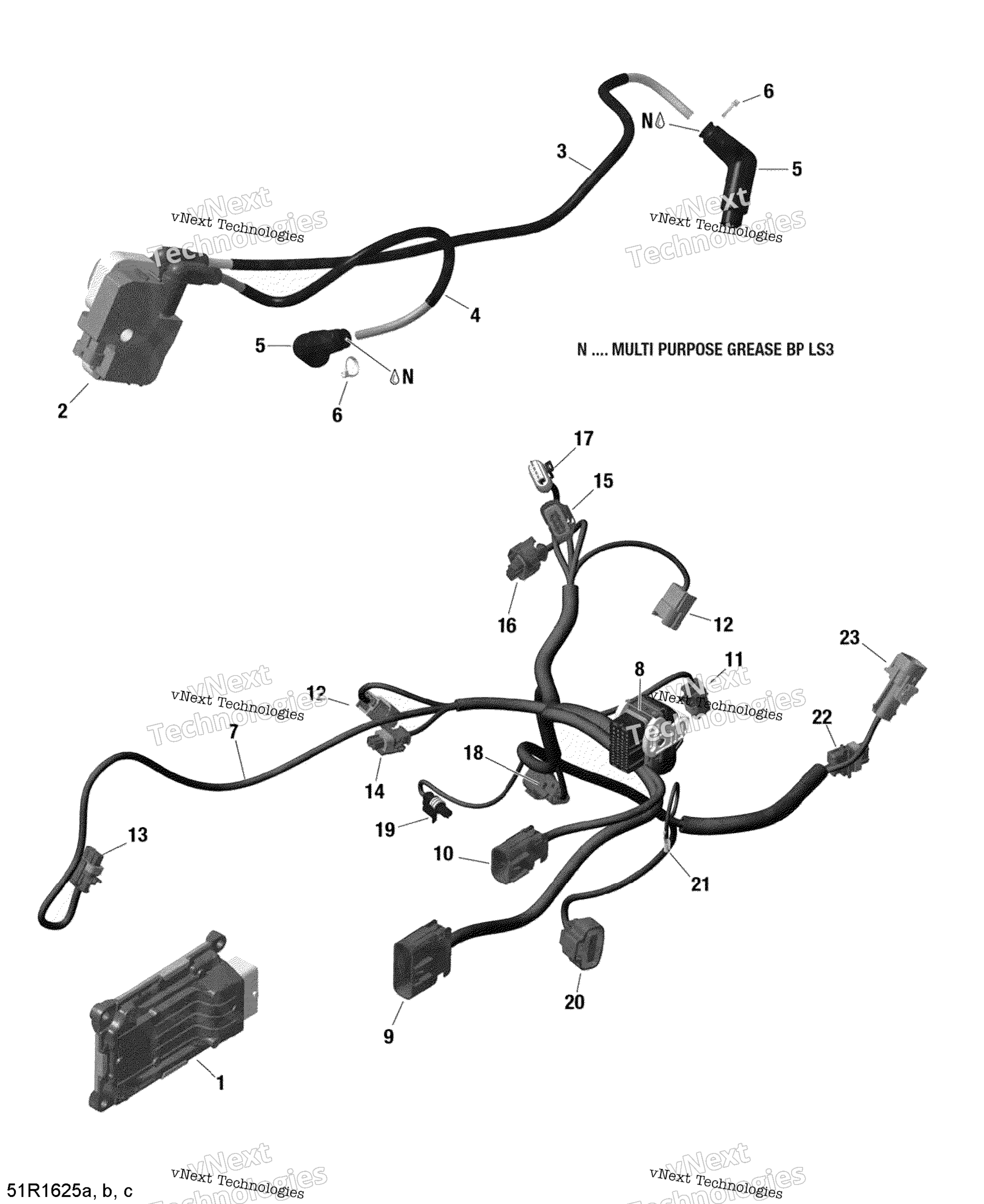 Двигатель Harness And Electronic Module - 1000R Efi (Outlander Package Xmr)