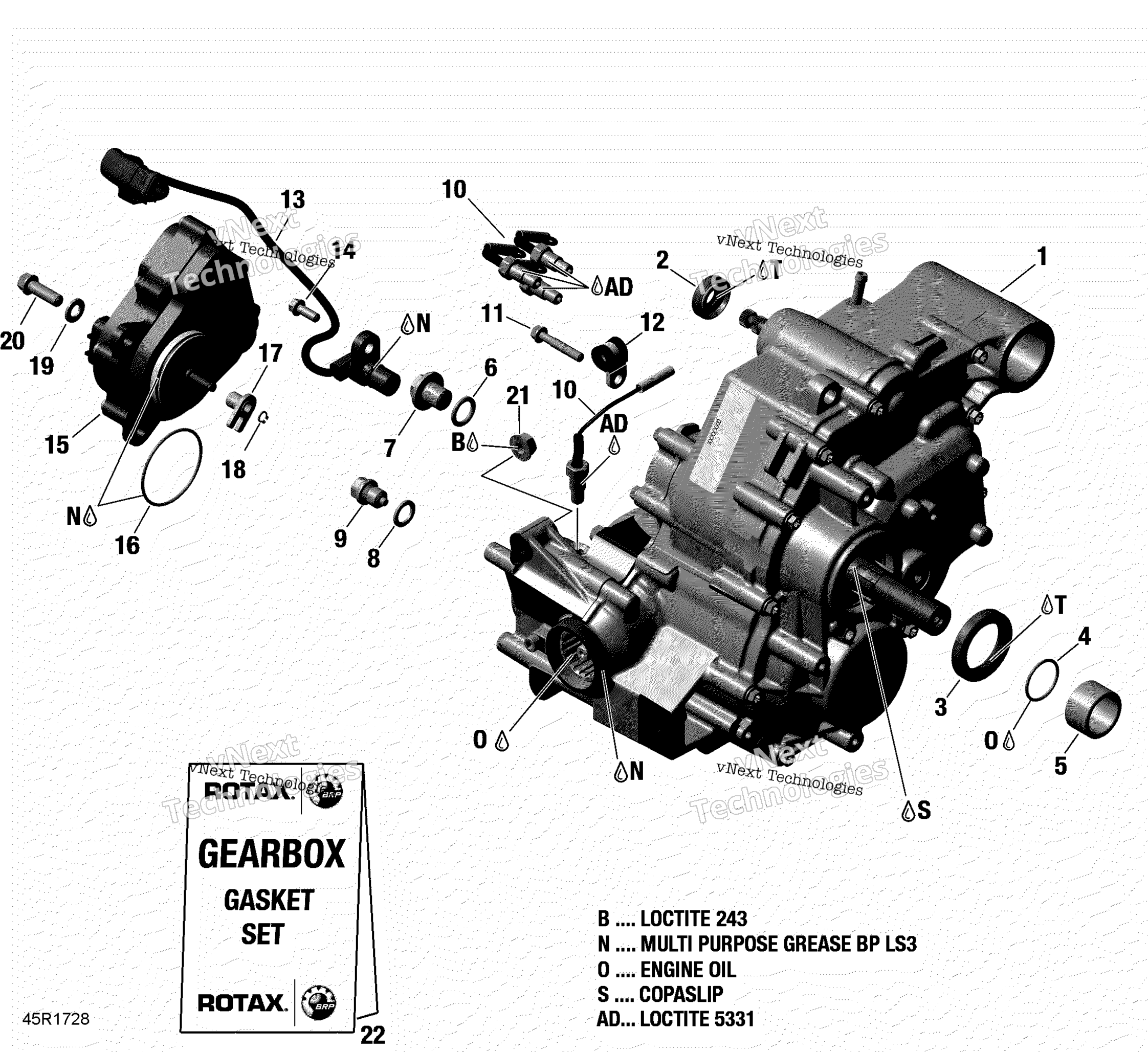 Передача Box Assy - 570 Efi