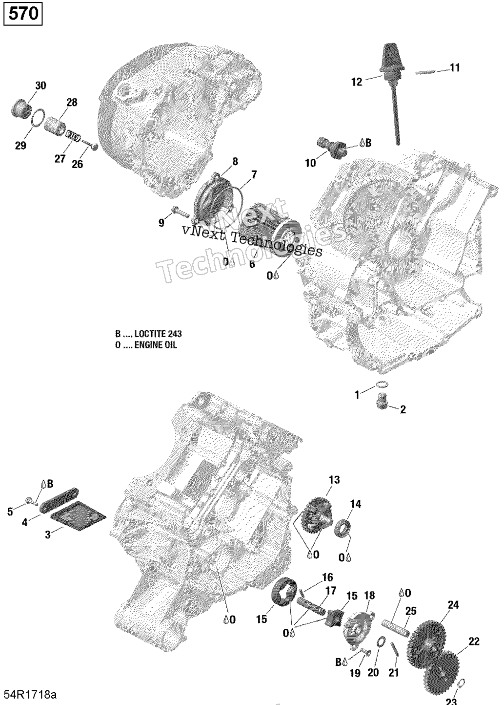 Двигатель Lubrication - 570 Efi