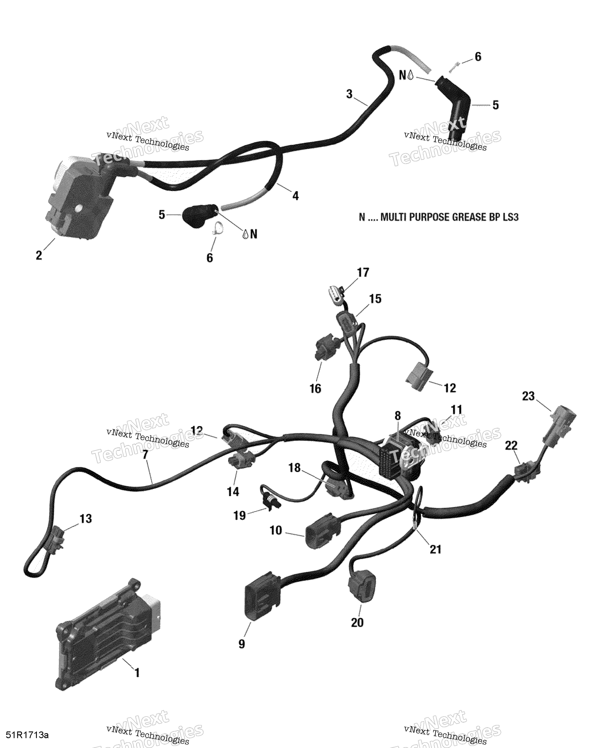 Двигатель Harness And Electronic Module - 1000R Efi (Outlander Package Xmr)