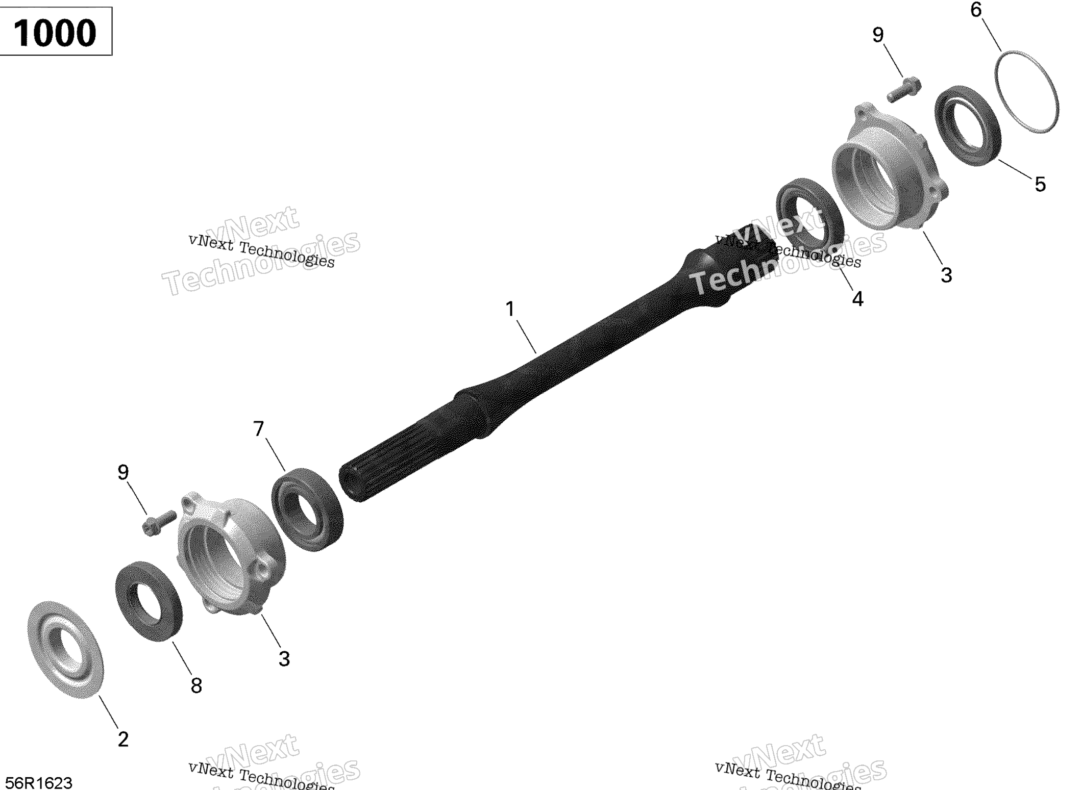 Привод Shaft - 1000 Efi