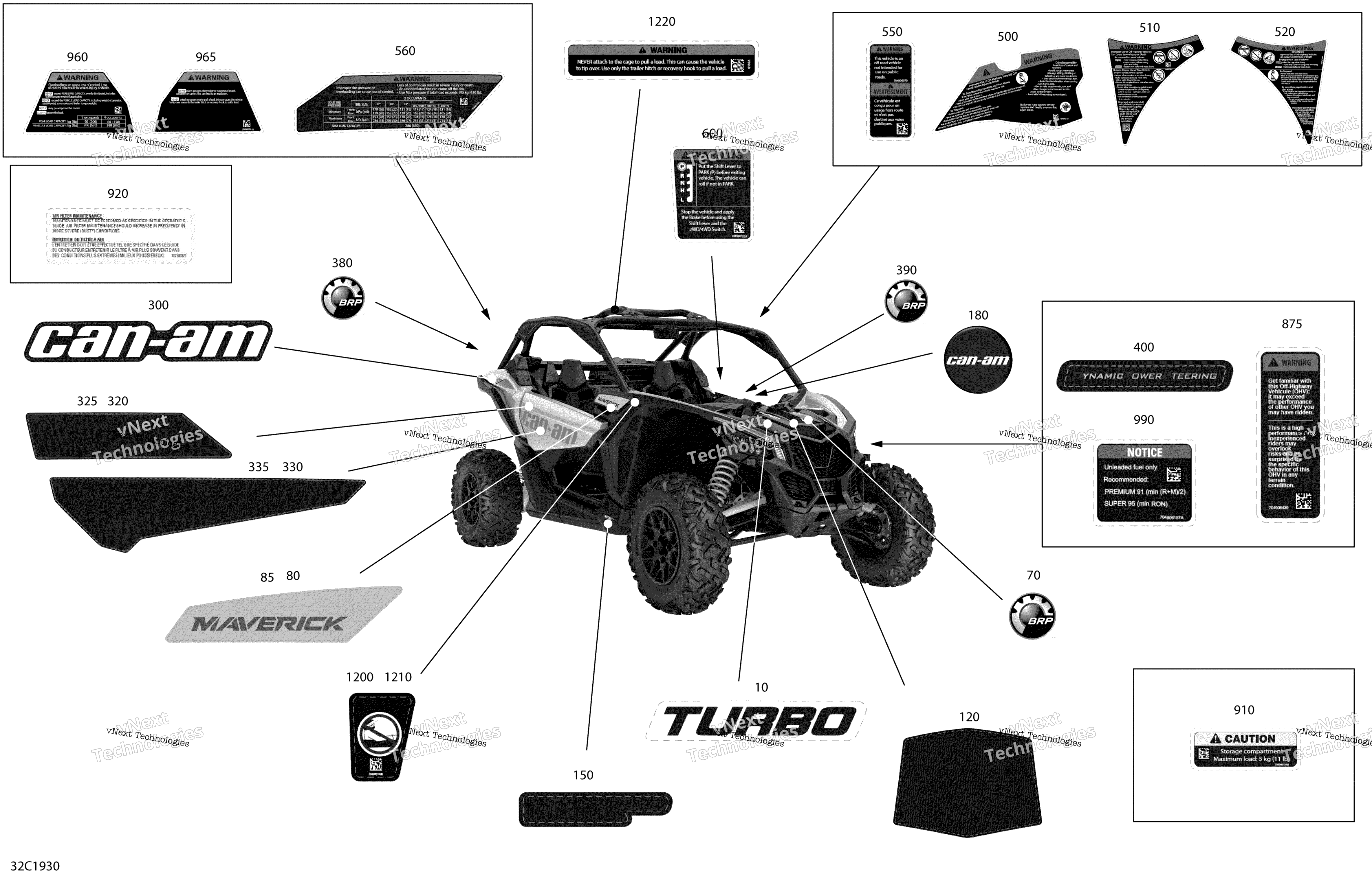 Наклейки - Turbo - Package Std - North America