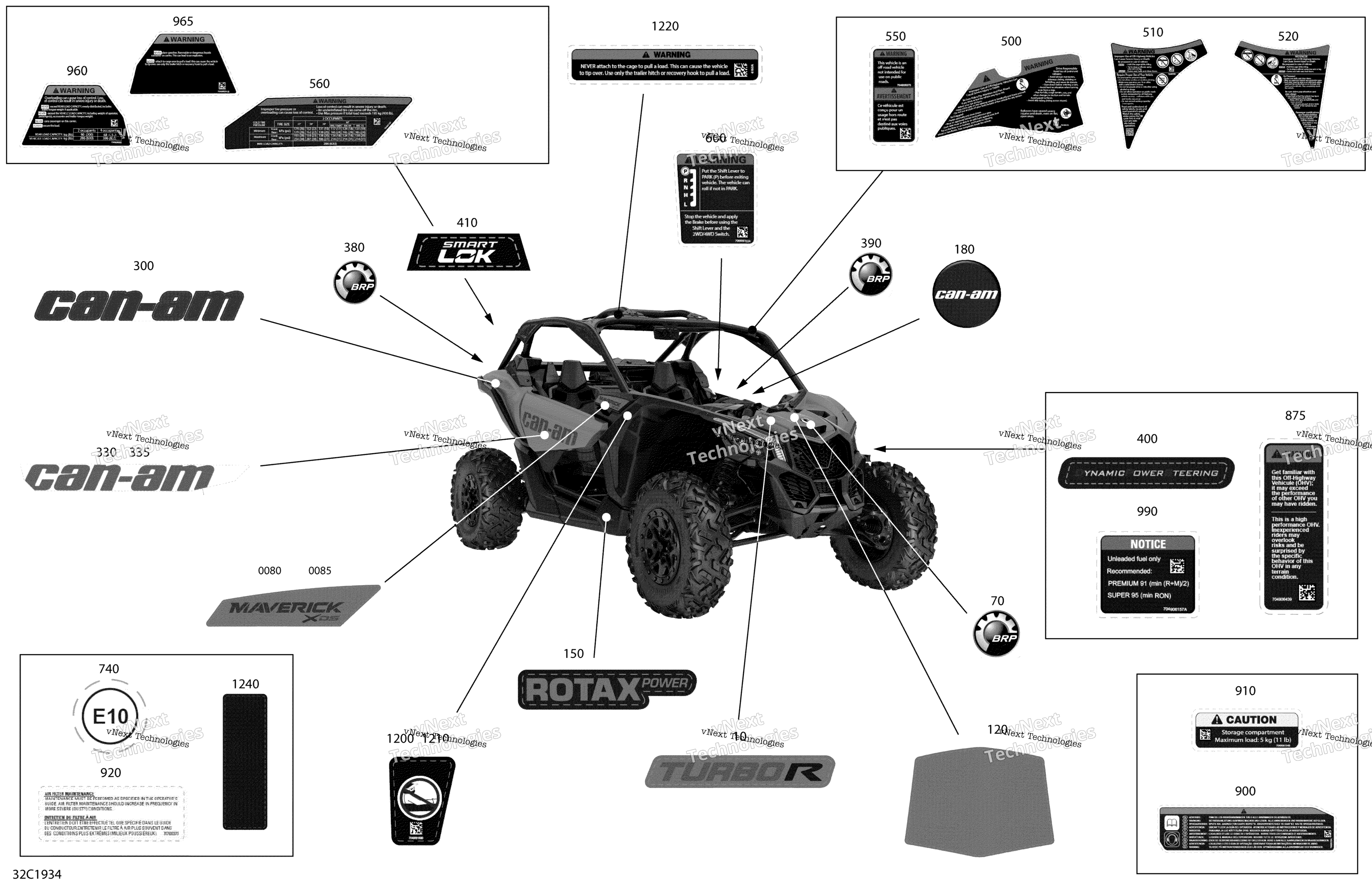 Наклейки - Turbo R - Package Xds - North America