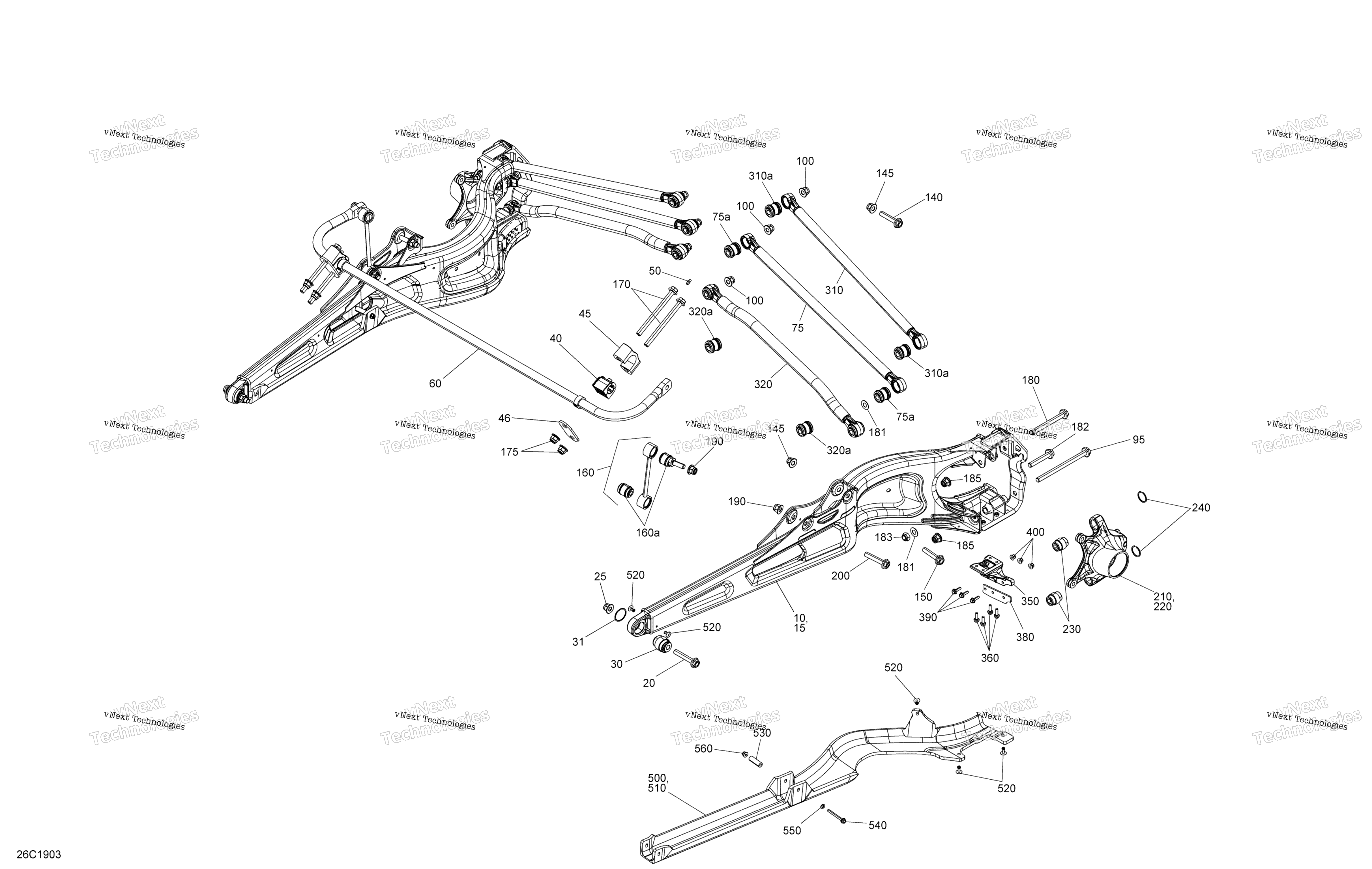 Задняя часть Suspension - Package Xrs
