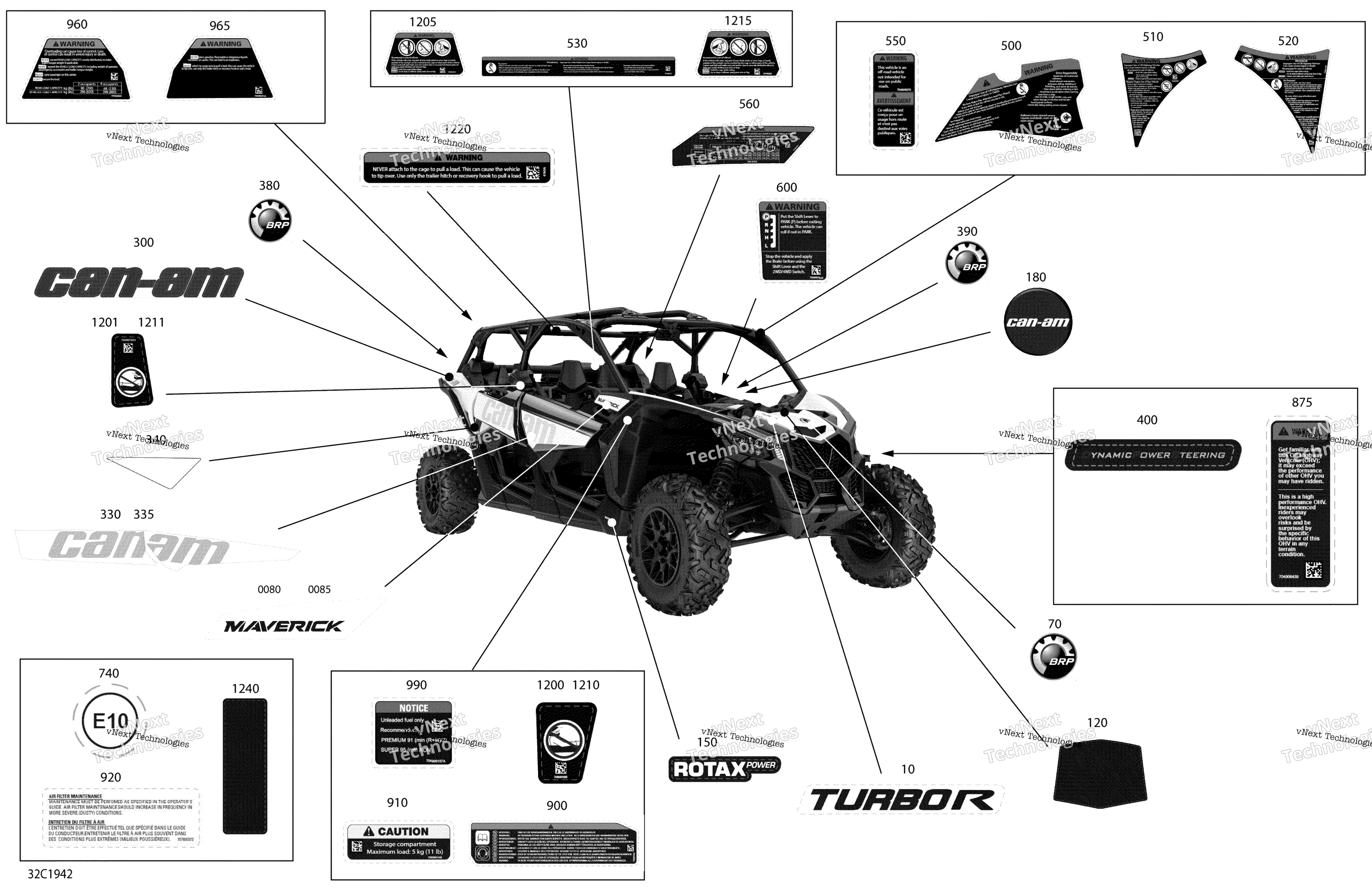 Наклейки - Turbo R - Package Std - North America