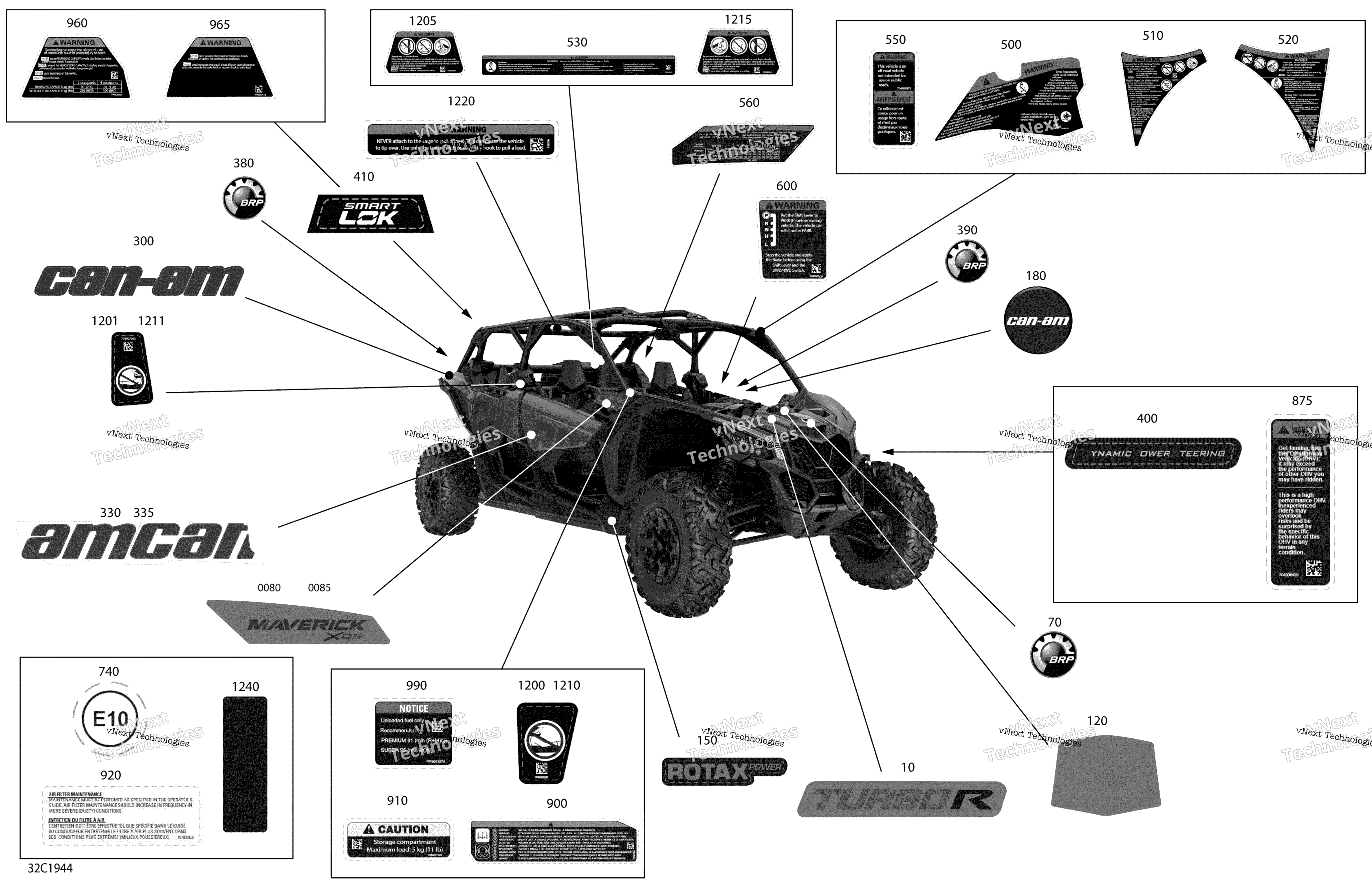 Наклейки - Turbo R - Package Xds - North America