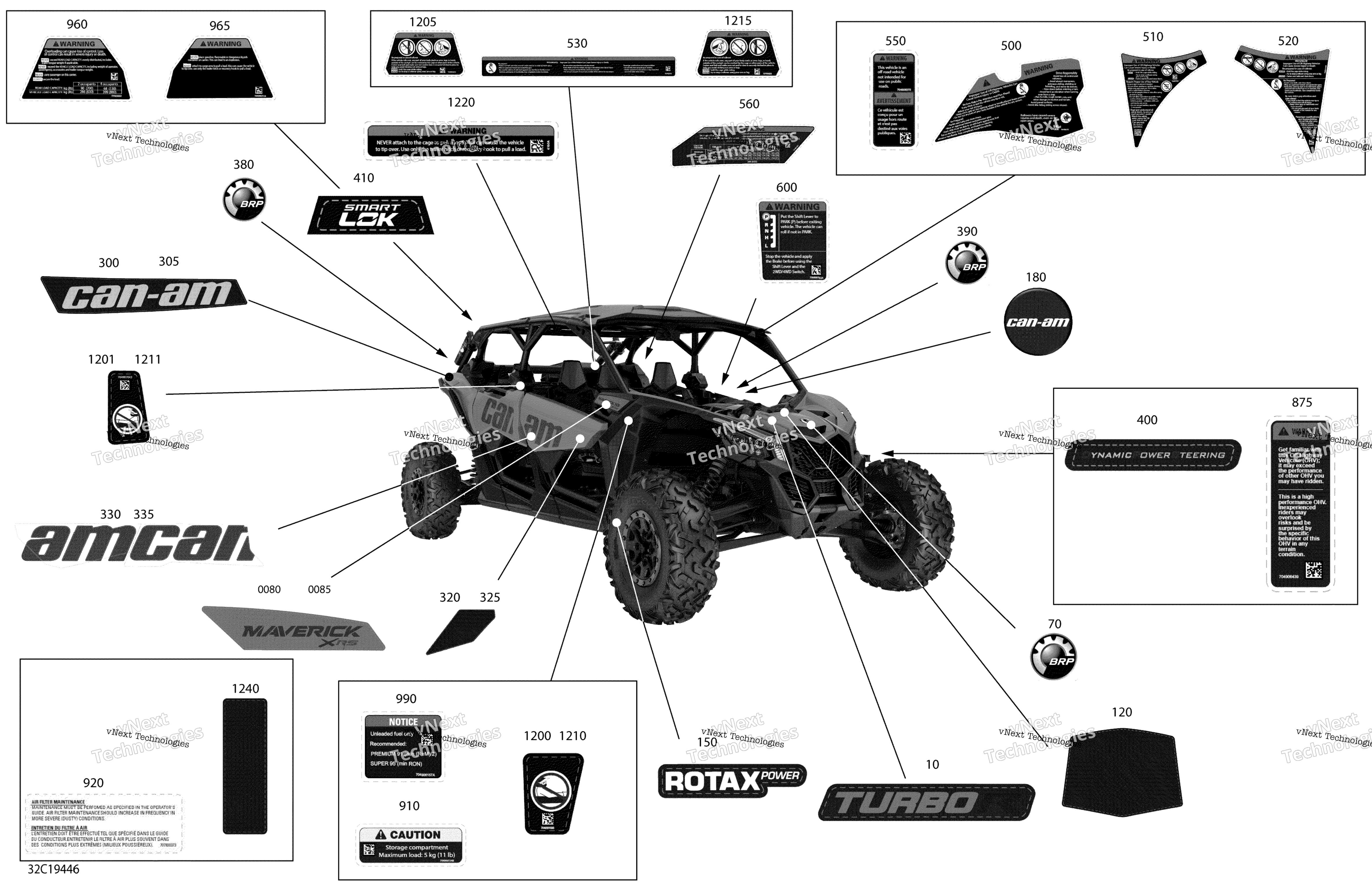 Наклейки - Turbo R - Package Xrs - North America