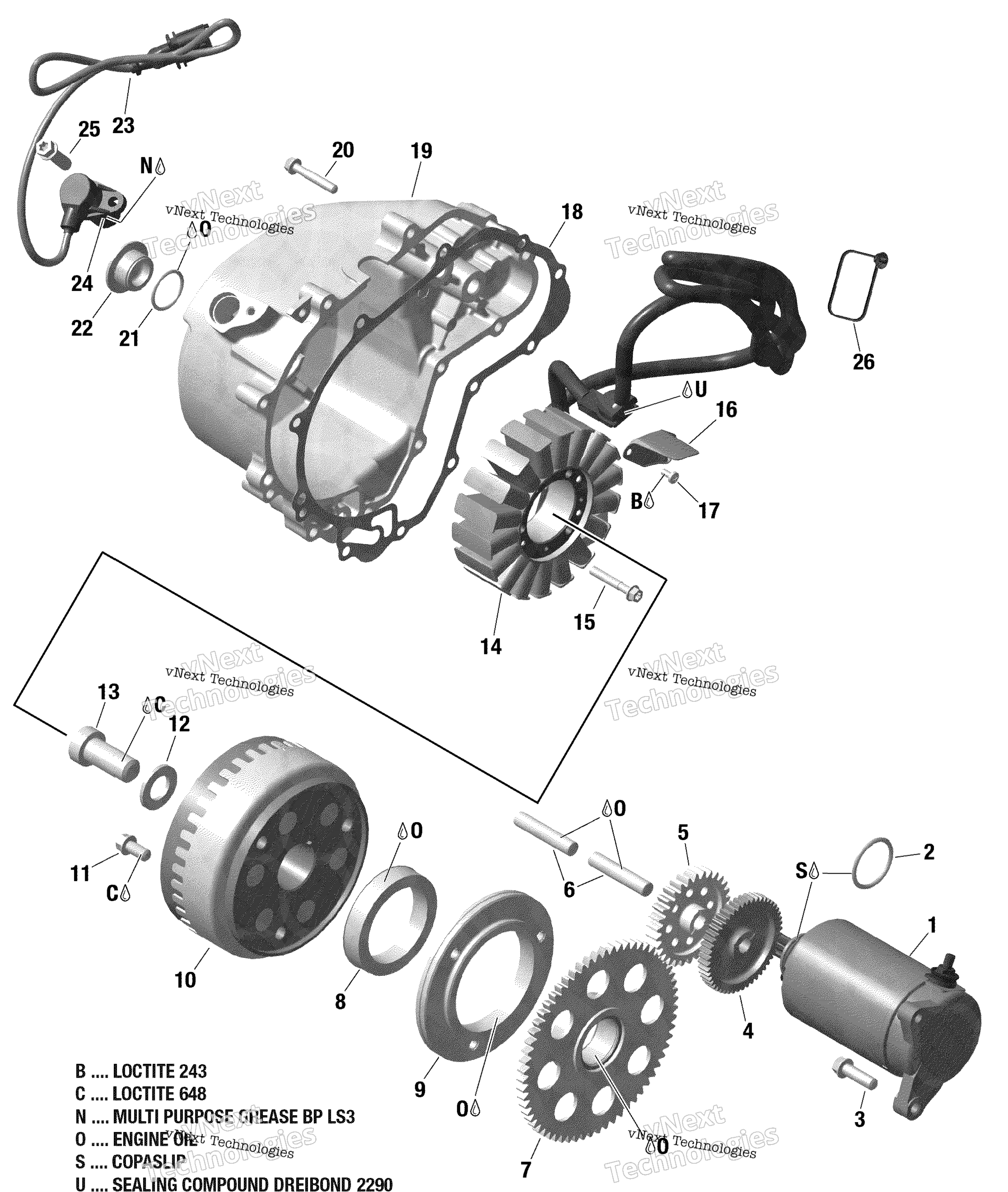 Магнето And Electric Starter - 1010R