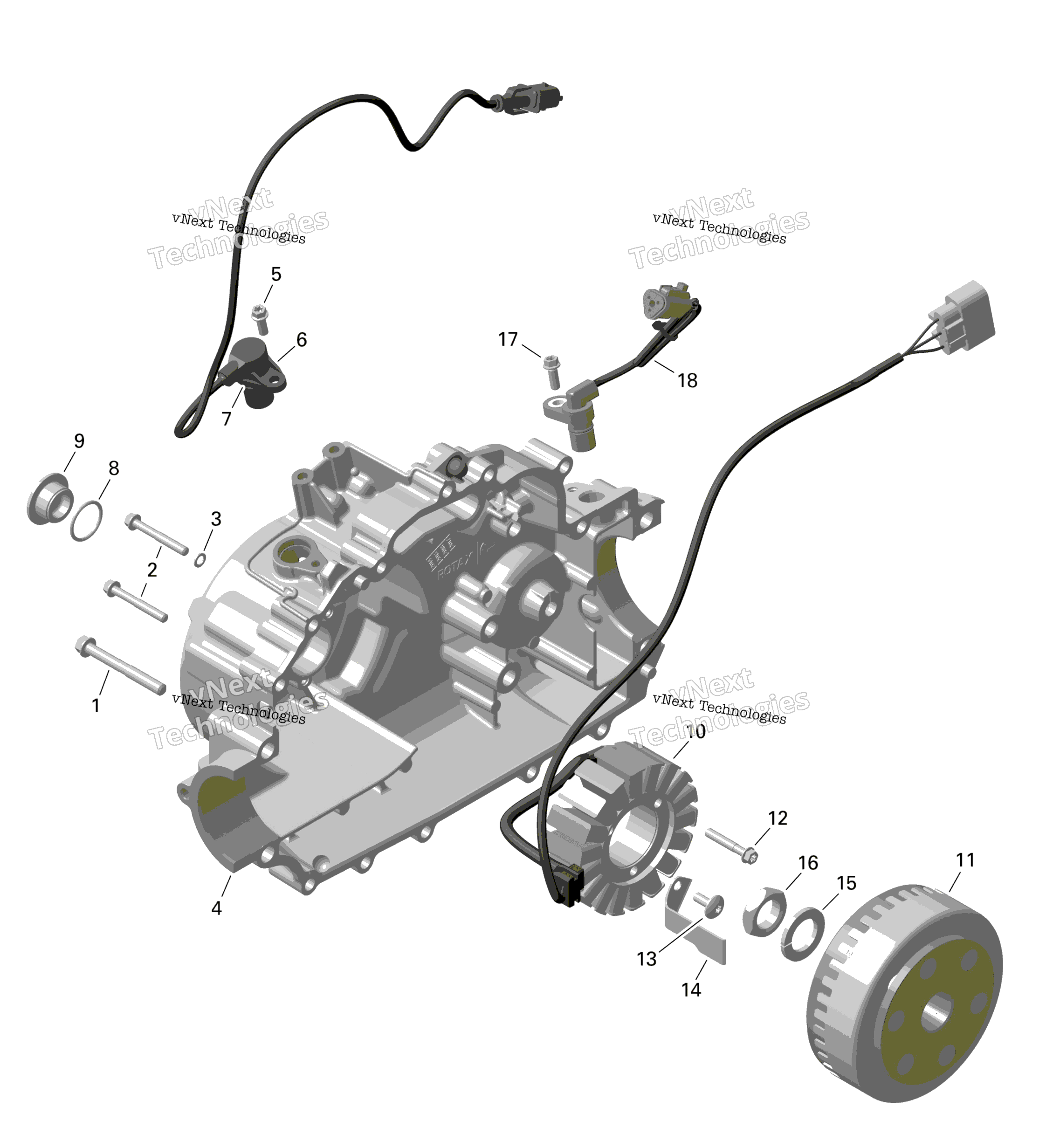 Rotax Magneto и Electric Starter