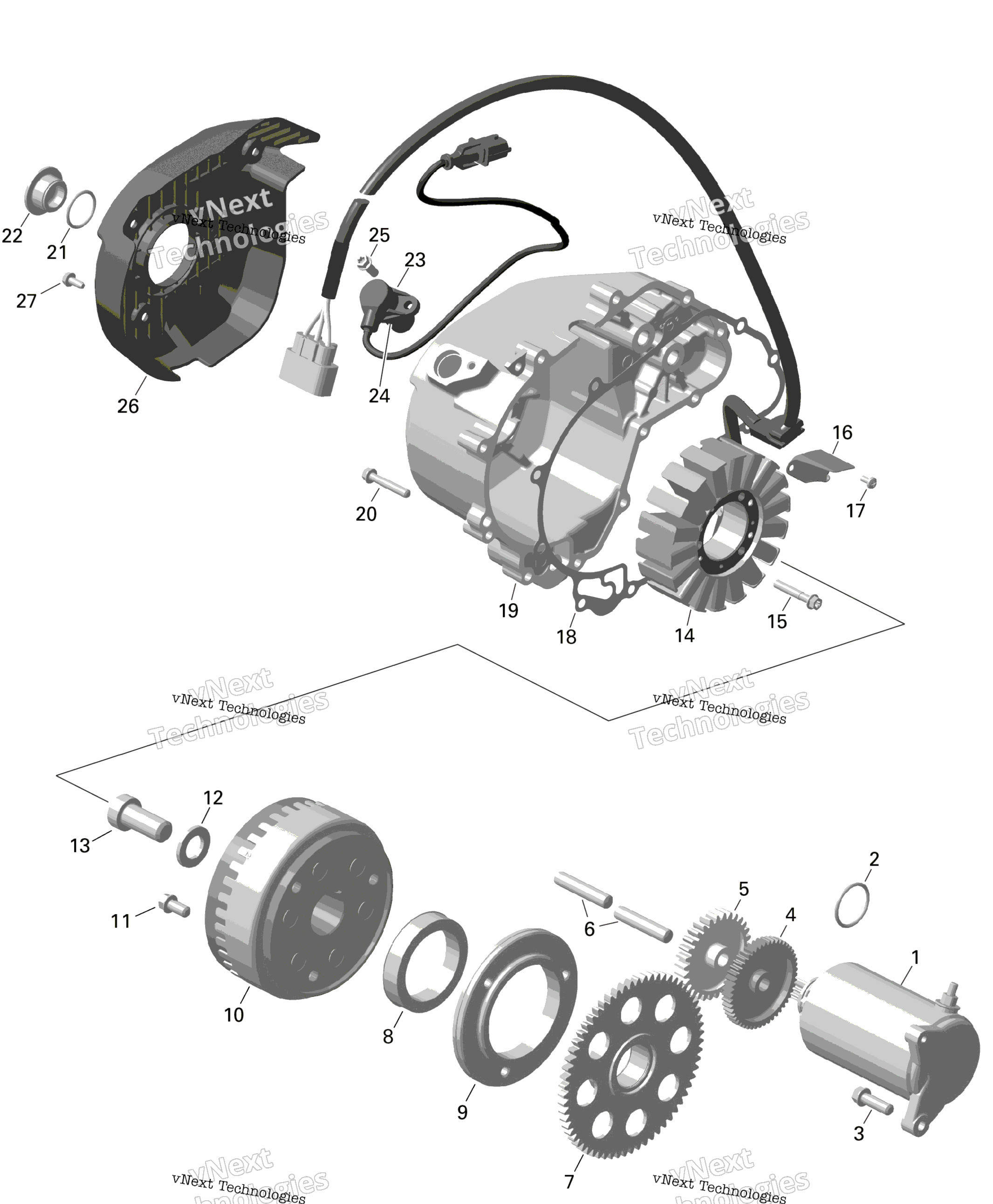 Rotax Magneto и Electric Starter