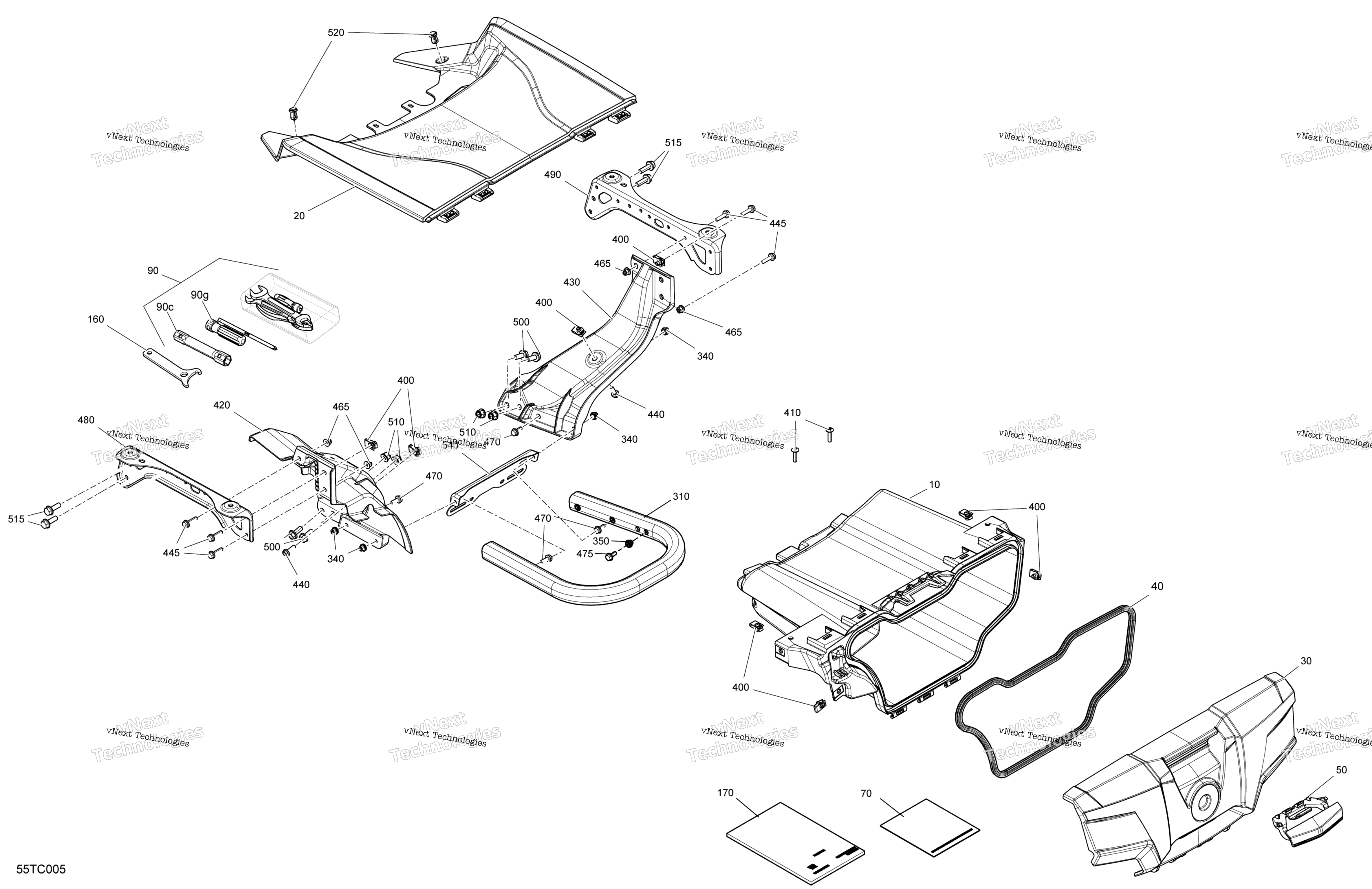 кузов передний Storage Tray