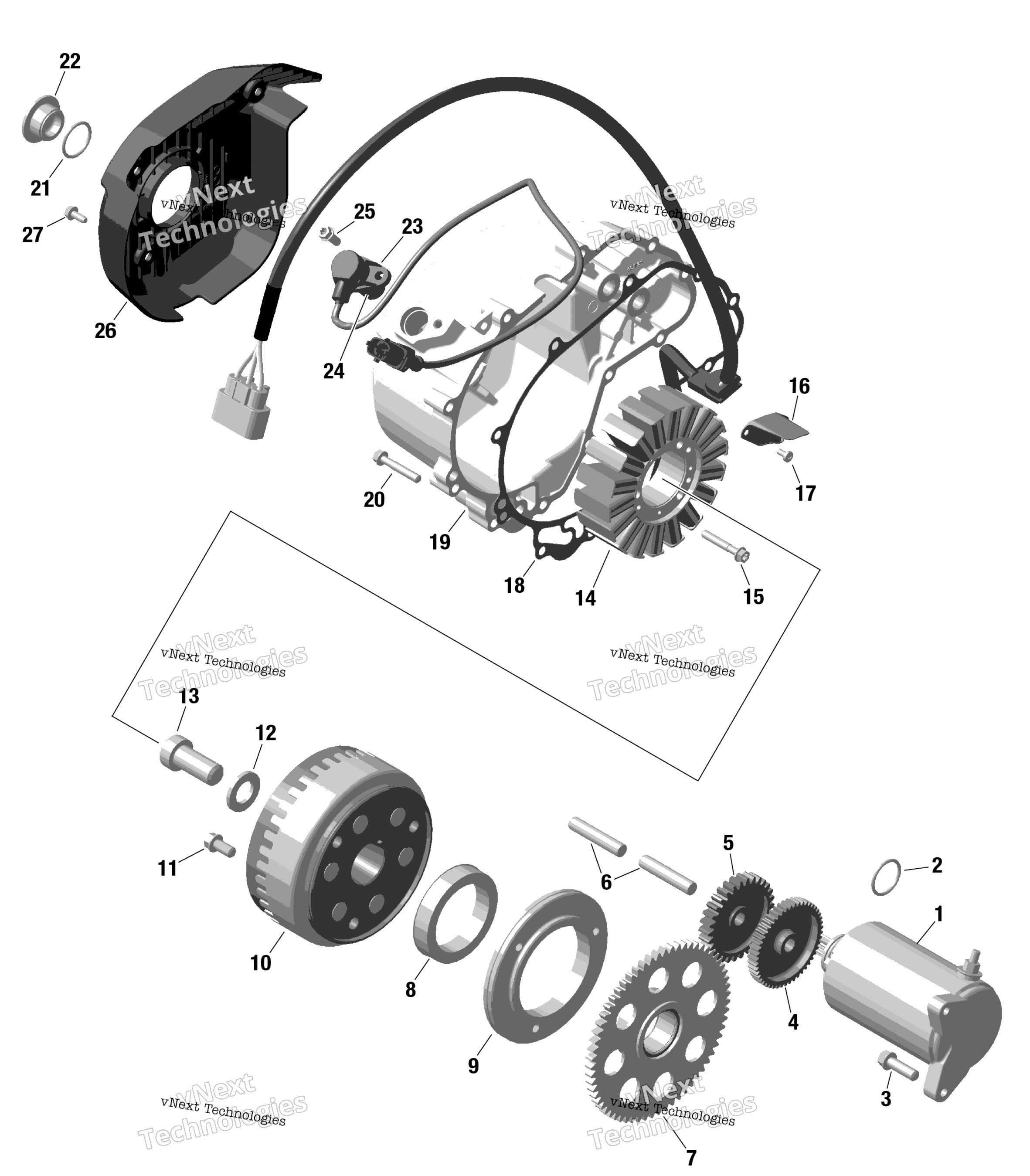 Rotax Magneto и Electric Starter
