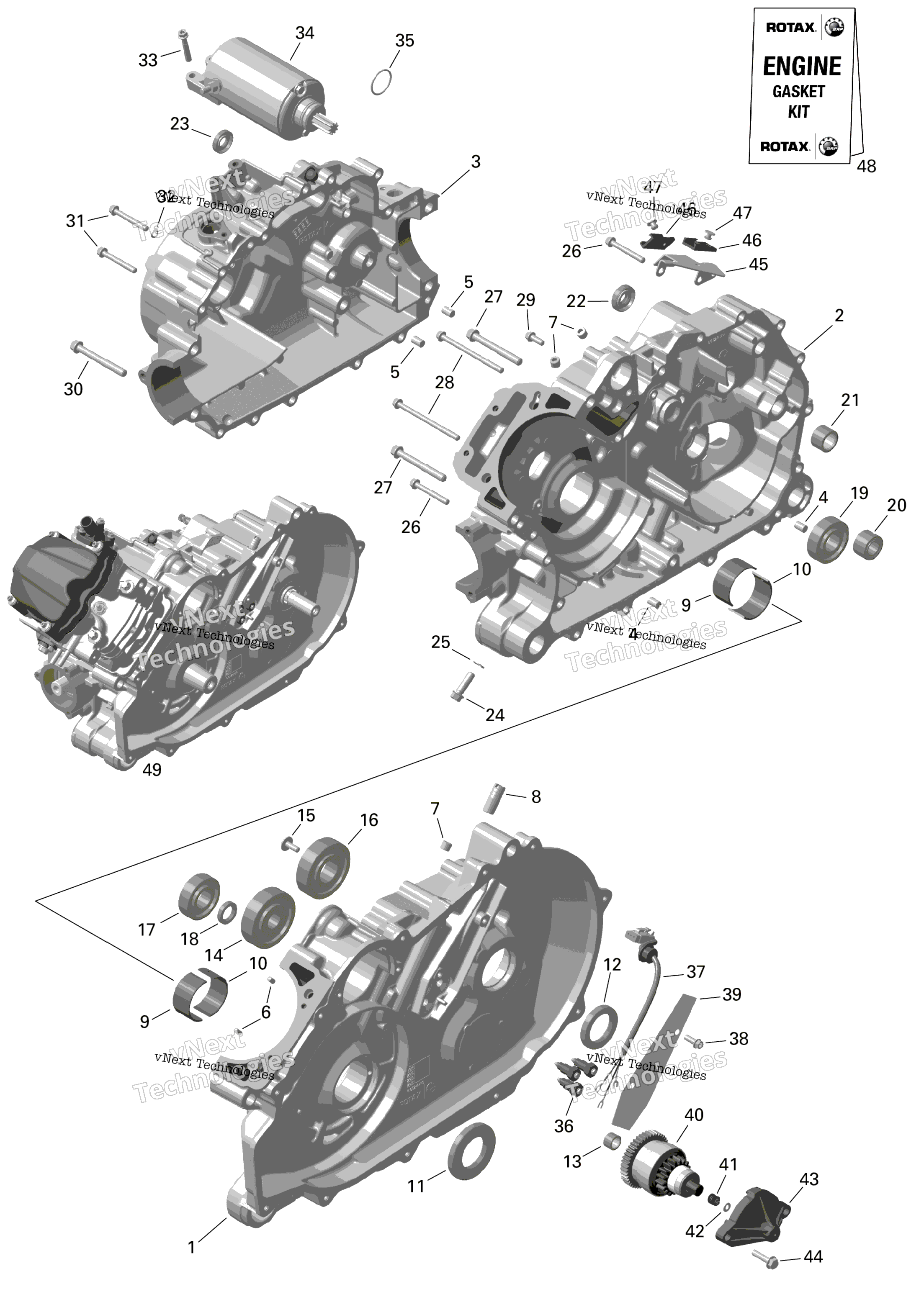 Rotax Crankcase
